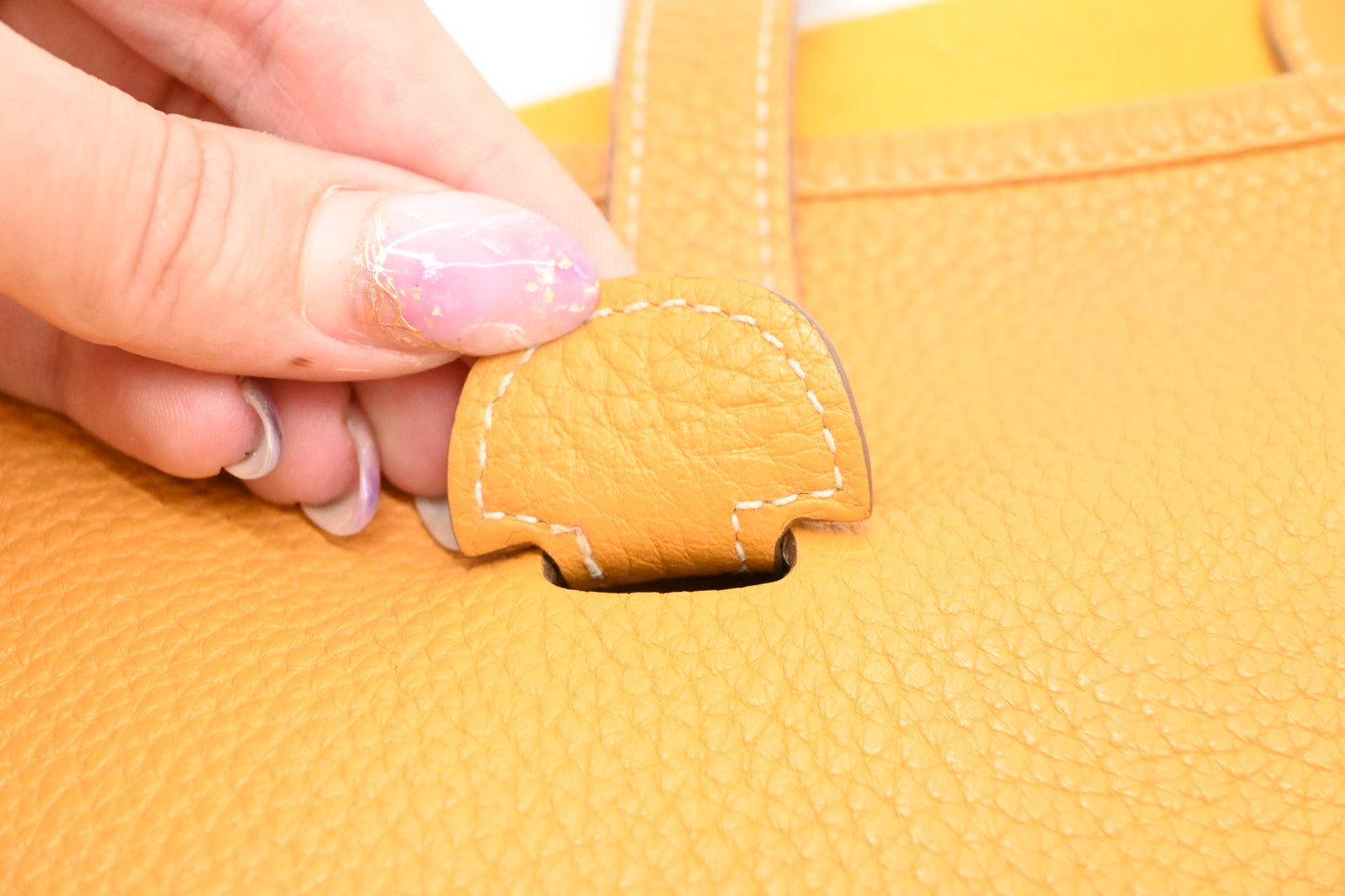 Hermes Evelyne PM in Yellow Leather