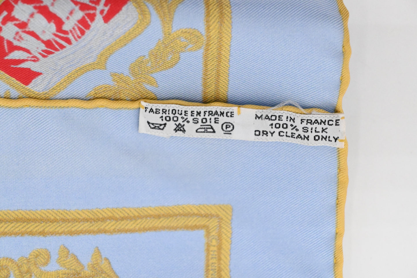 Hermes "Armes De Paris" Carre 45 in Blue Silk