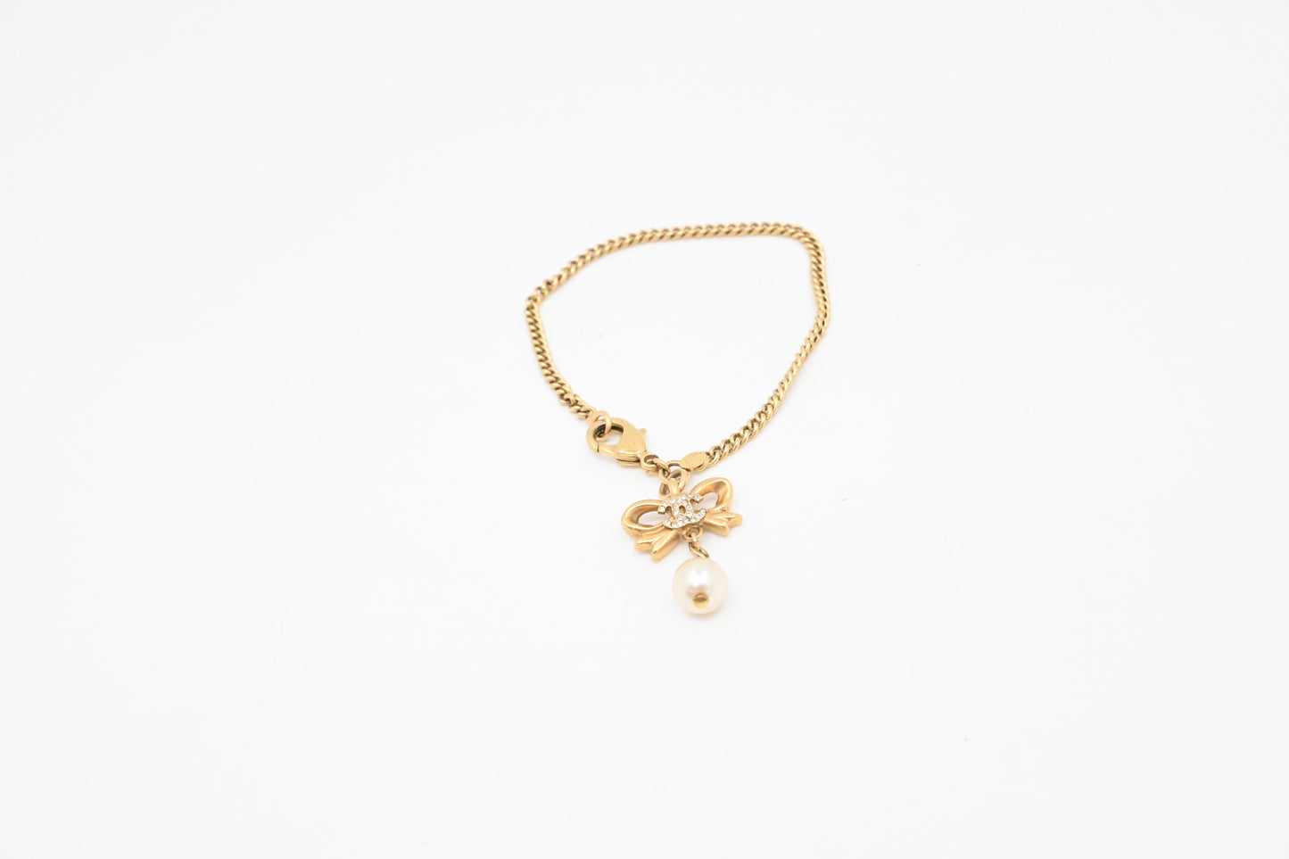 Chanel Pearl Bow Bracelet