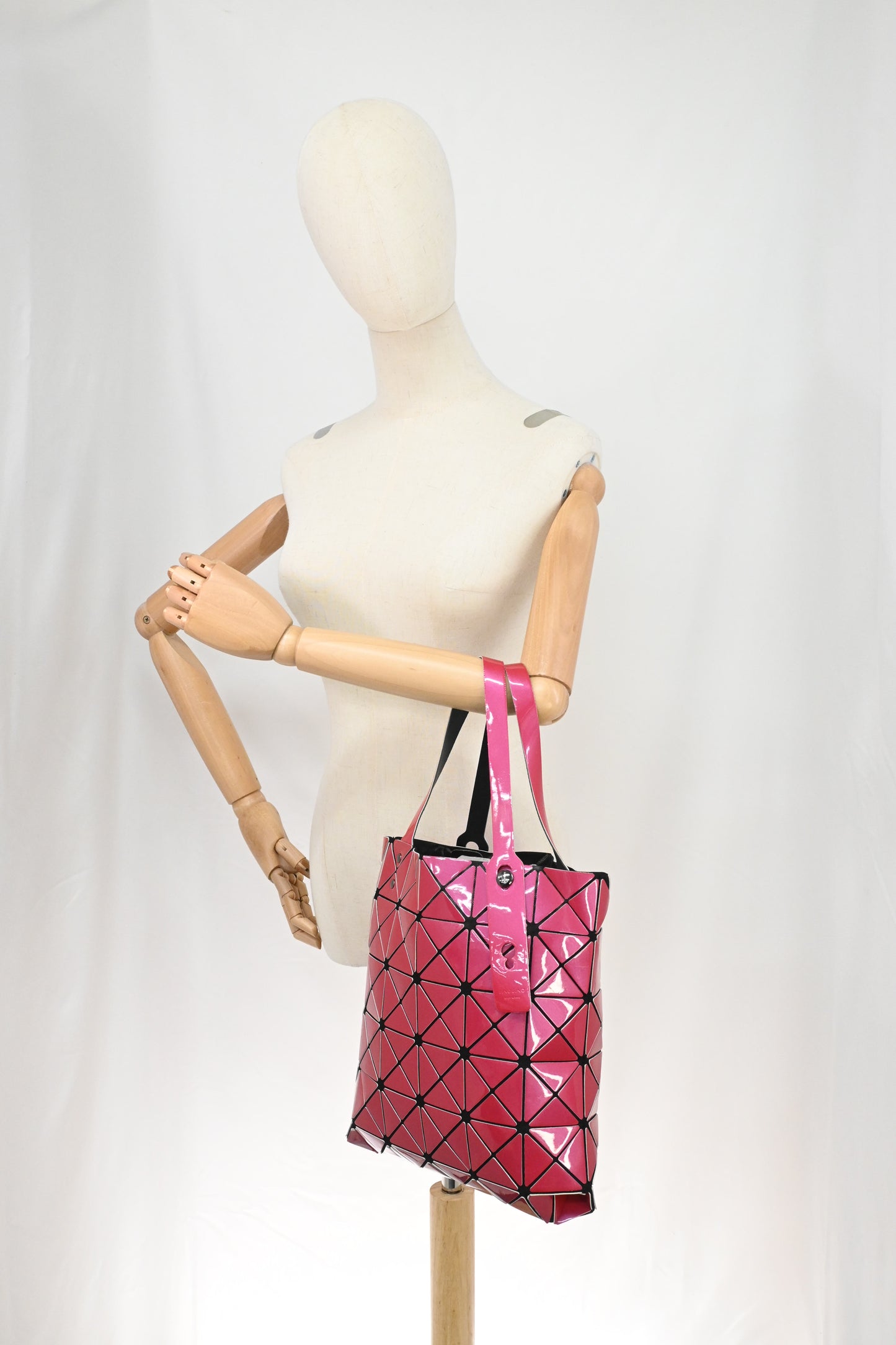 Issey Miyake Bao Bao Tote Bag in Fuchsia