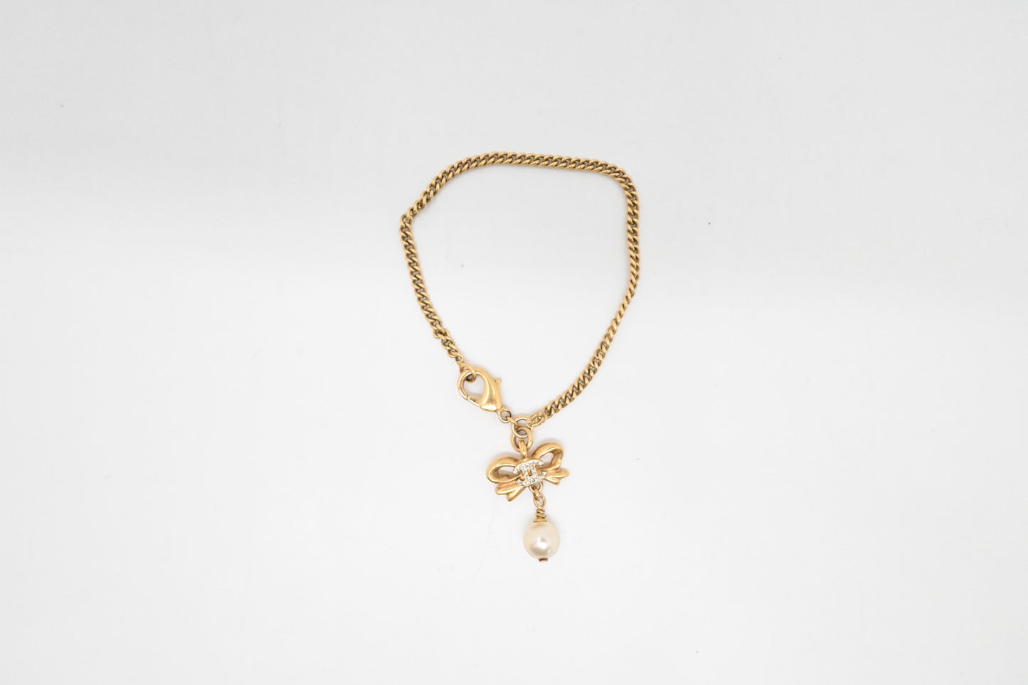Chanel Pearl Bow Bracelet