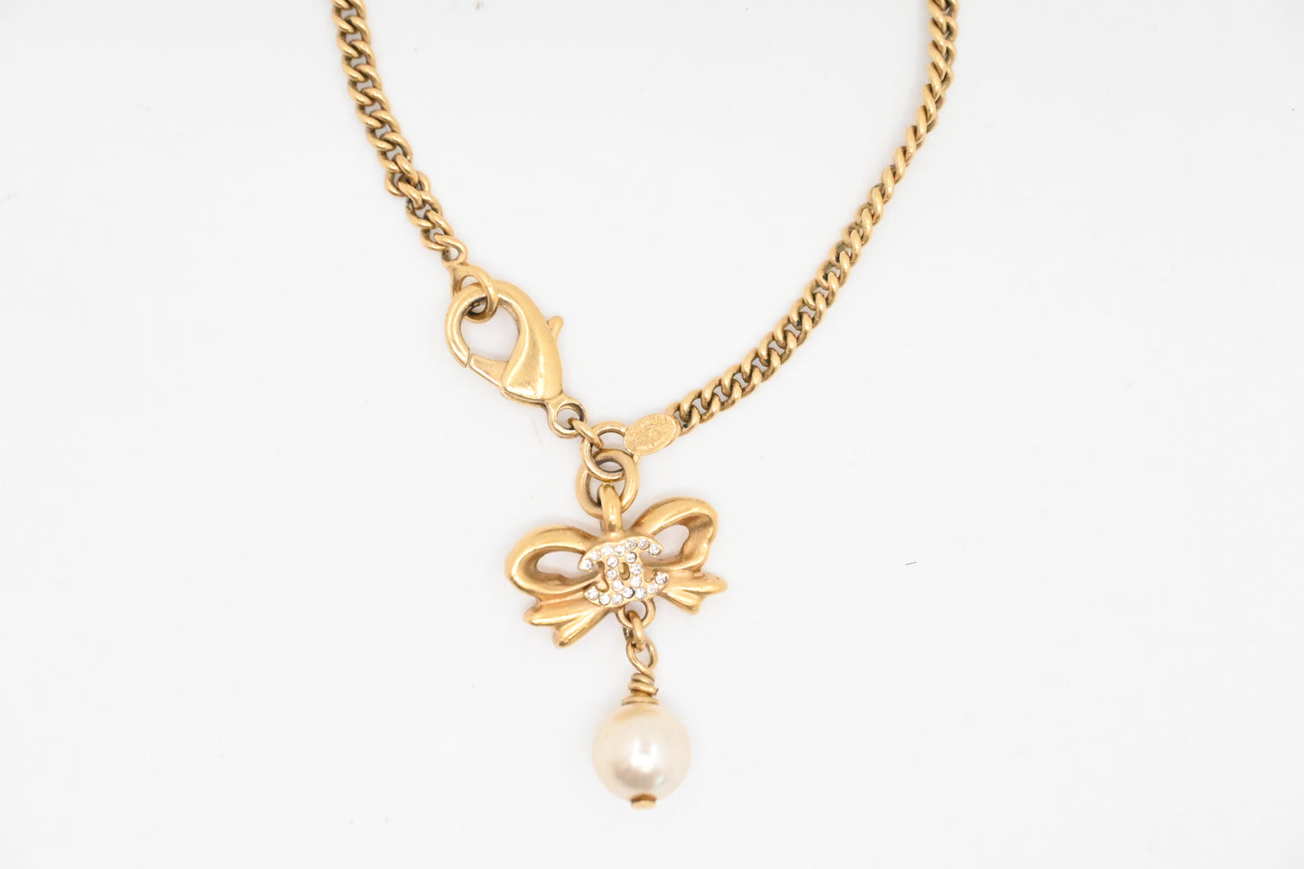Chanel Pearl Bow Bracelet