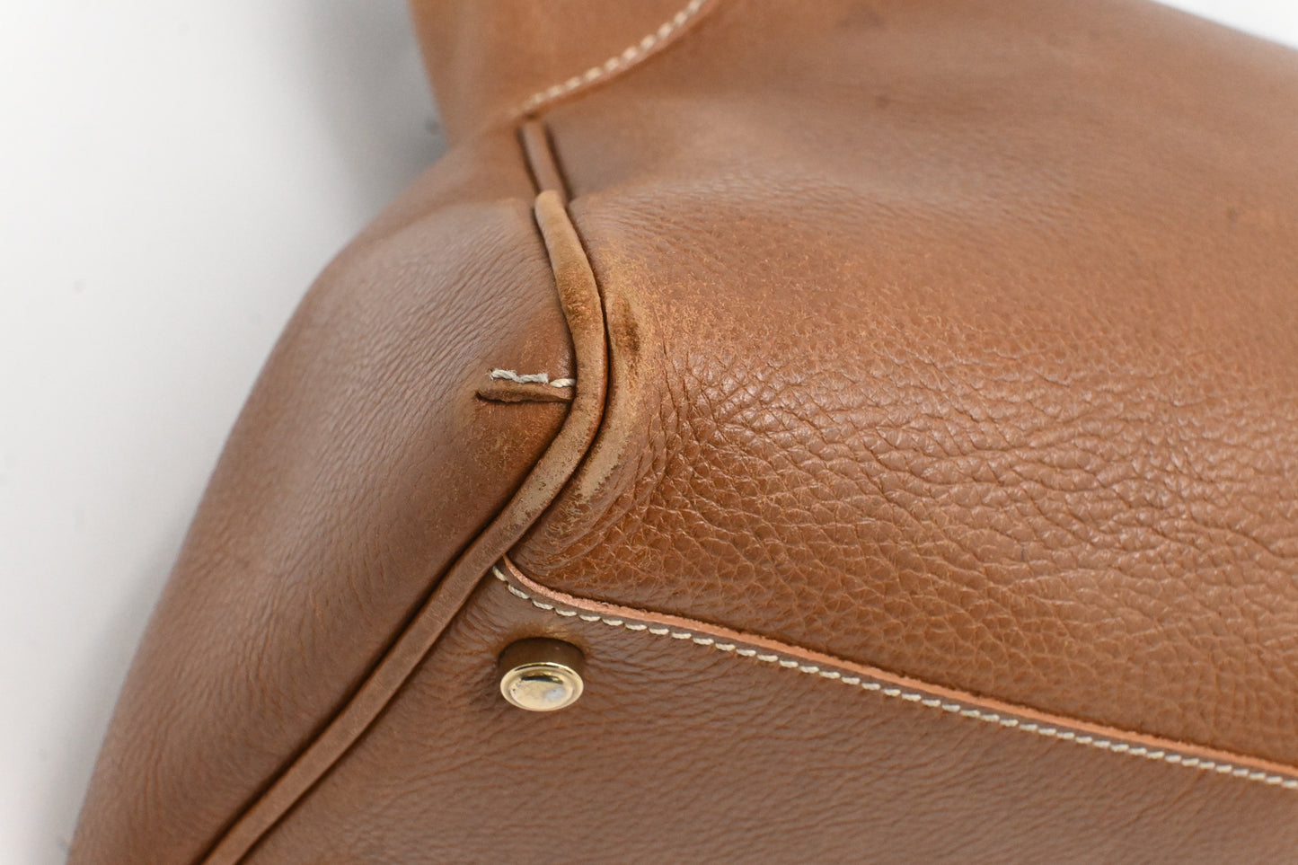 Cartier Marcello Shoulder Bag in Brown Leather