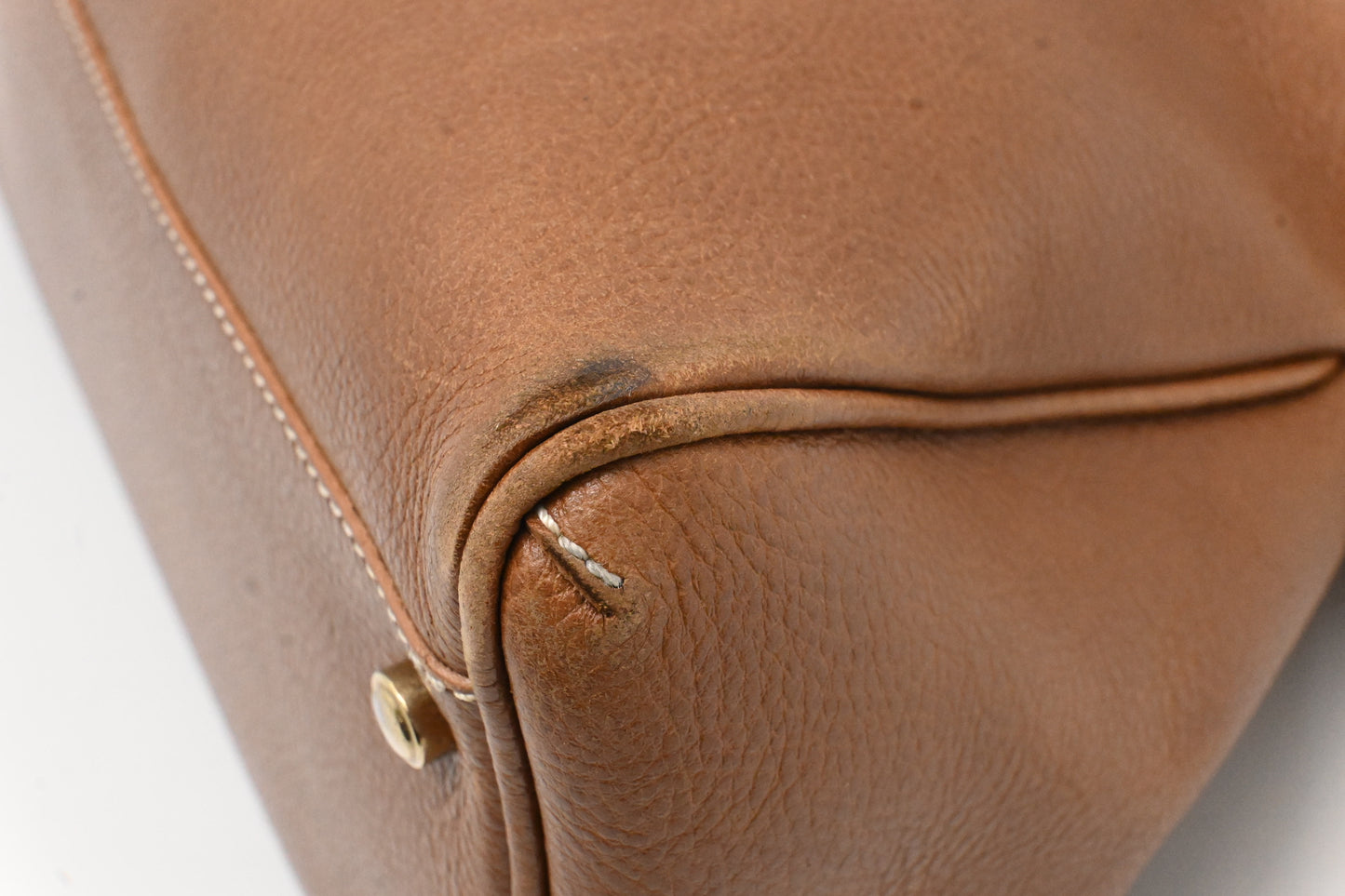 Cartier Marcello Shoulder Bag in Brown Leather