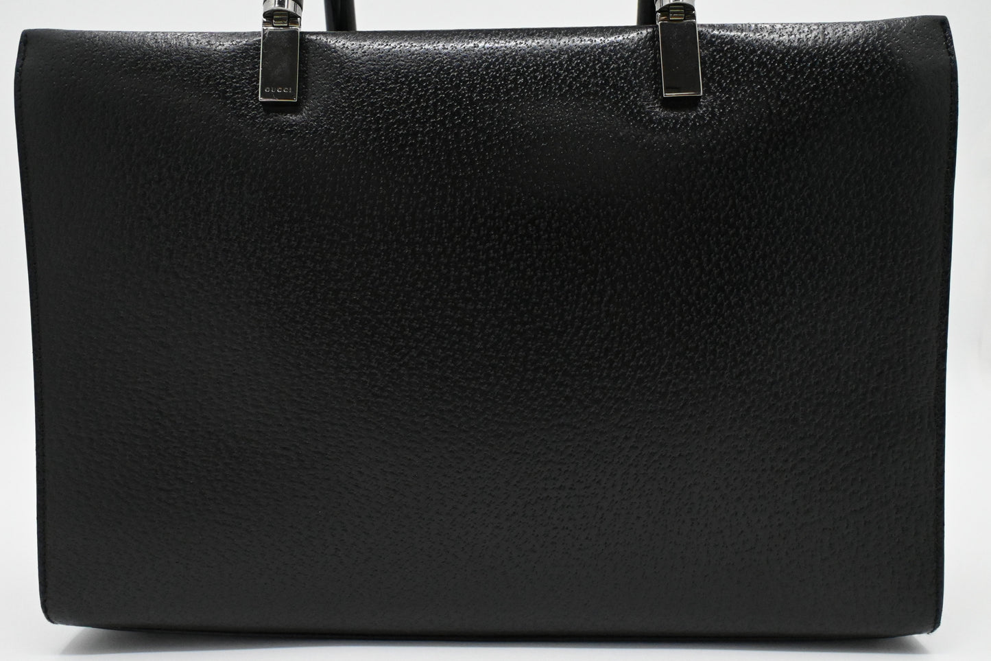 Gucci Bamboo Handbag in Black Leather