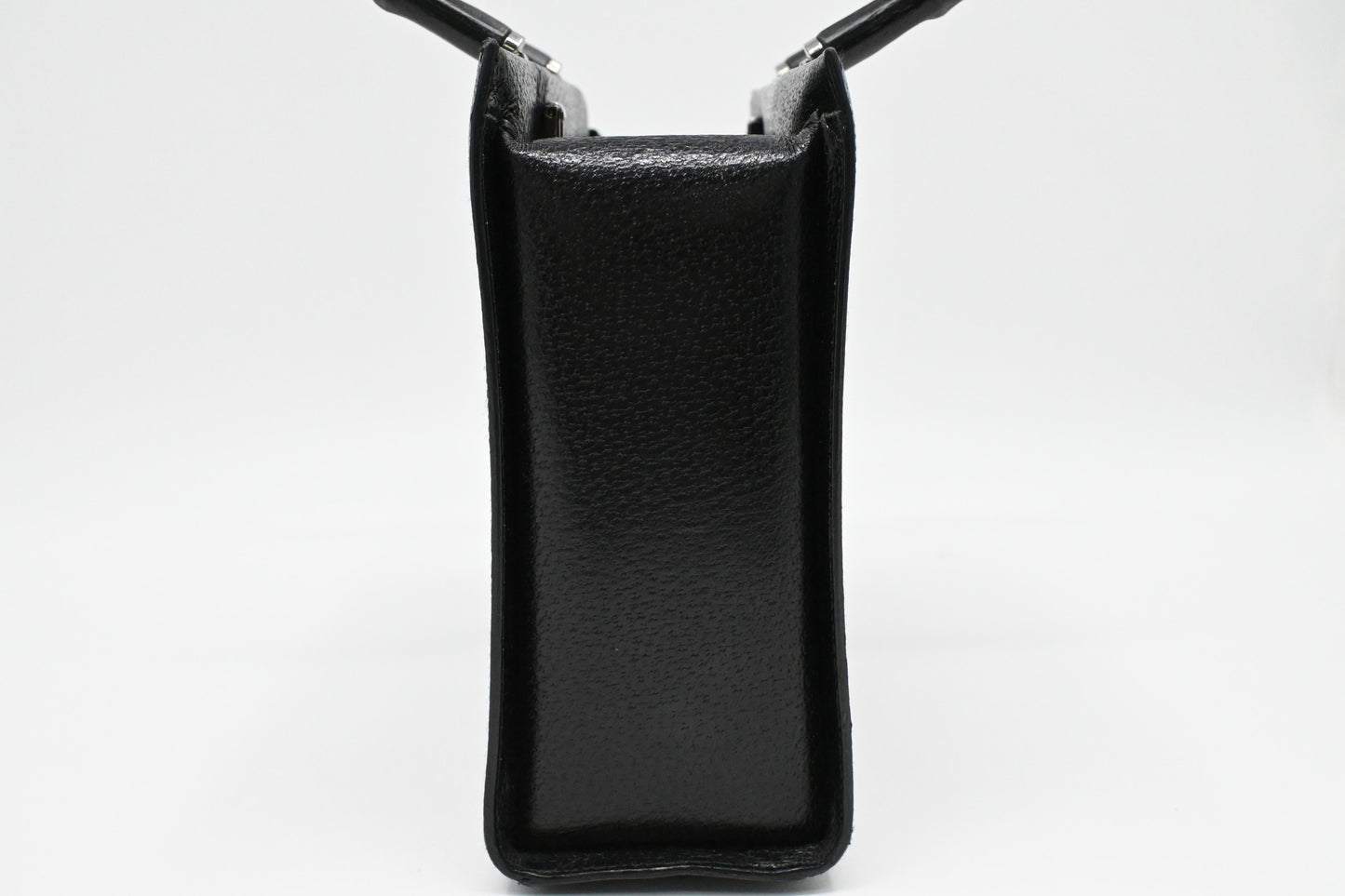 Gucci Bamboo Handbag in Black Leather