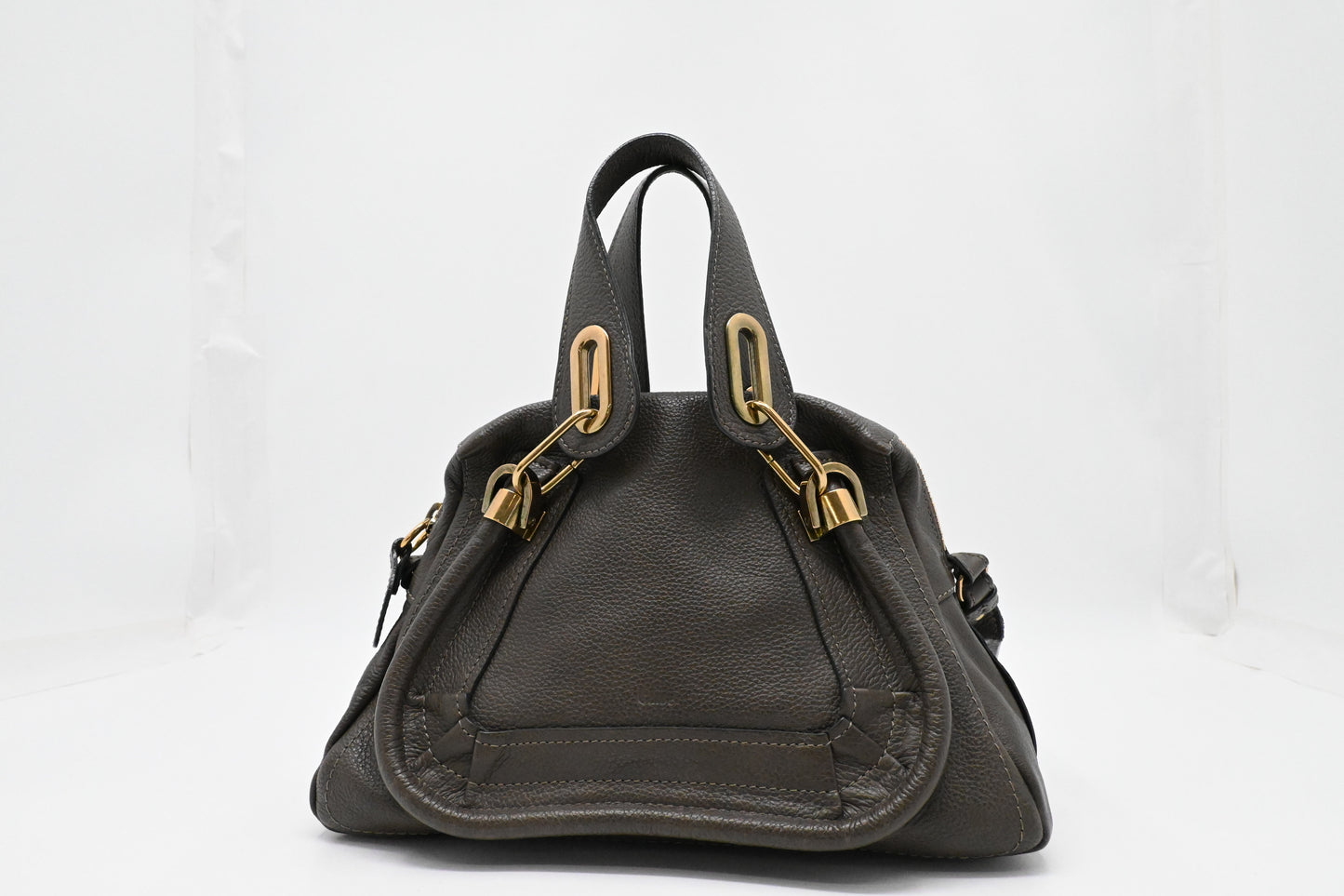Chloe Small Paraty in Dark Brown Leather