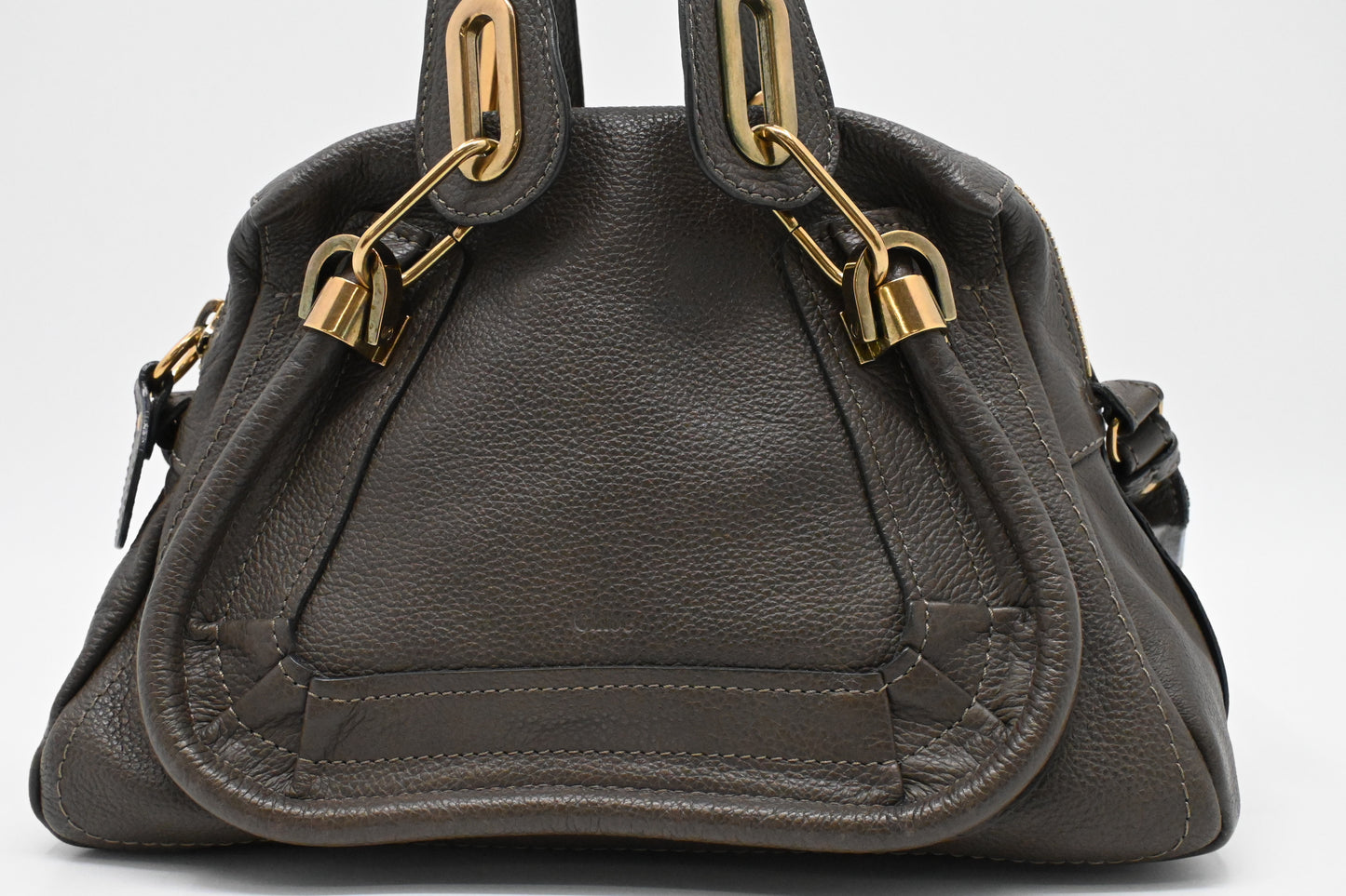 Chloe Small Paraty in Dark Brown Leather