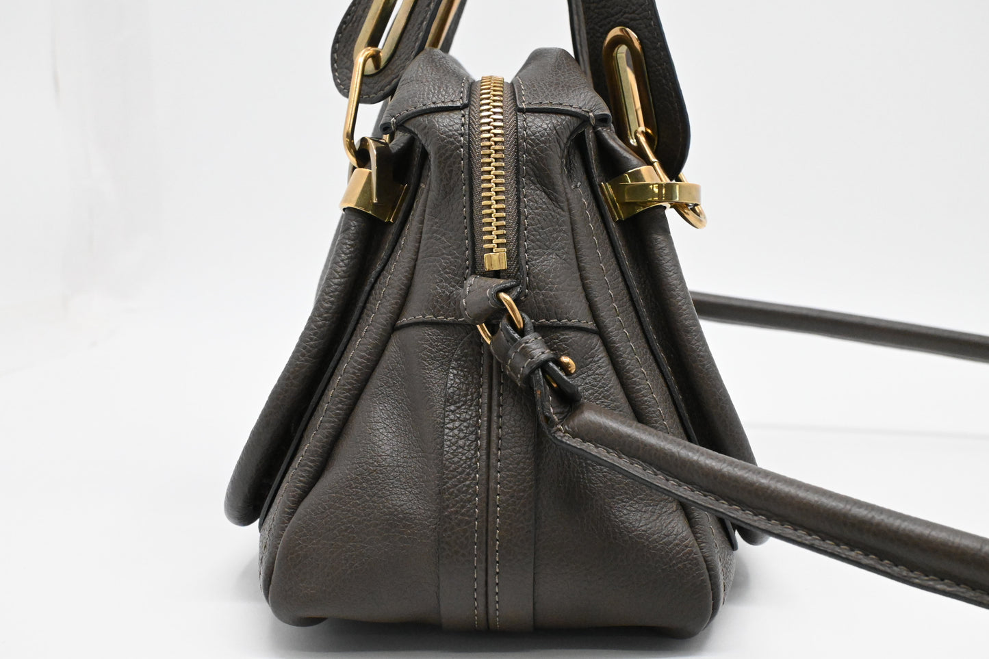 Chloe Small Paraty in Dark Brown Leather