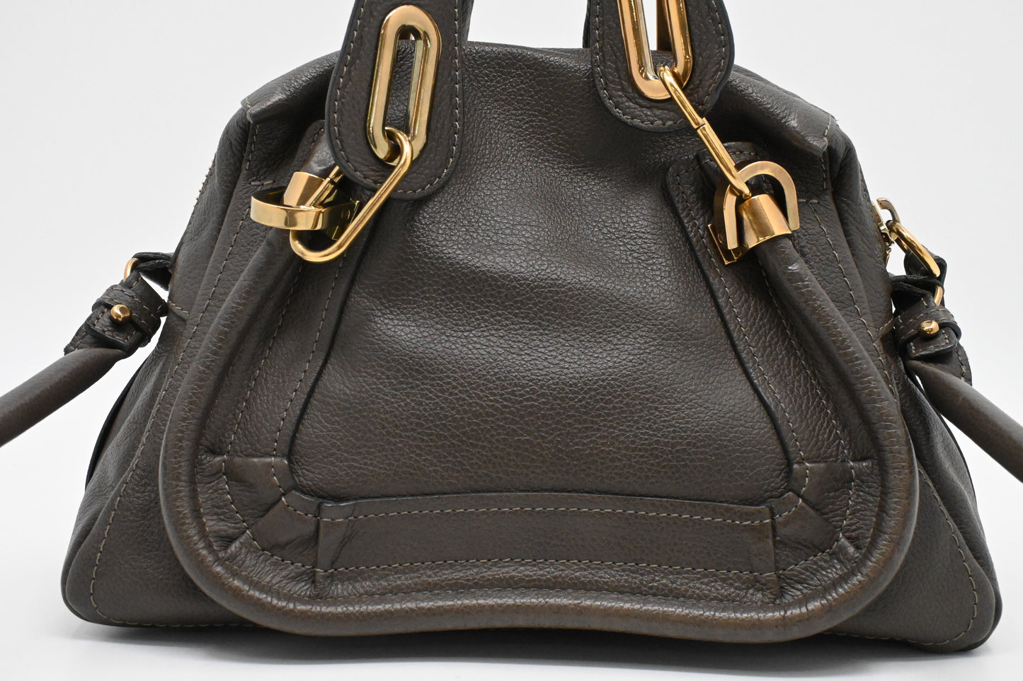 Chloe Small Paraty in Dark Brown Leather