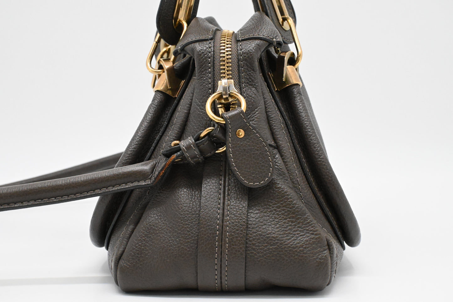 Chloe Small Paraty in Dark Brown Leather