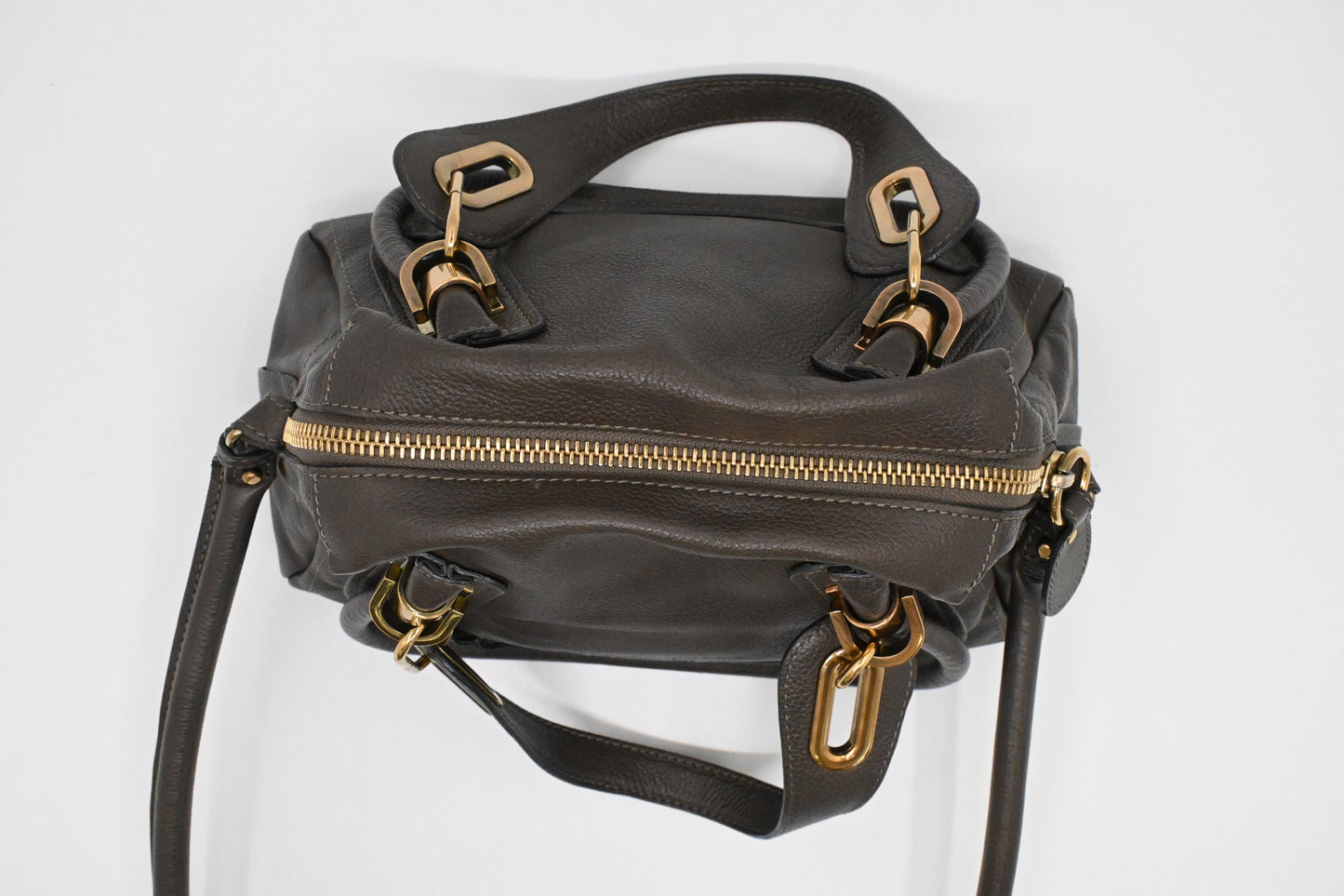 Chloe Small Paraty in Dark Brown Leather