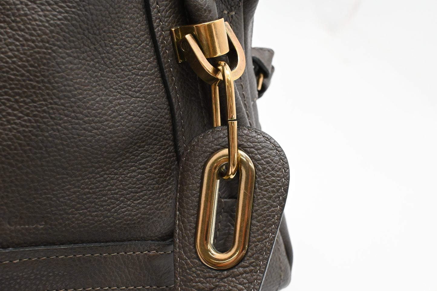 Chloe Small Paraty in Dark Brown Leather