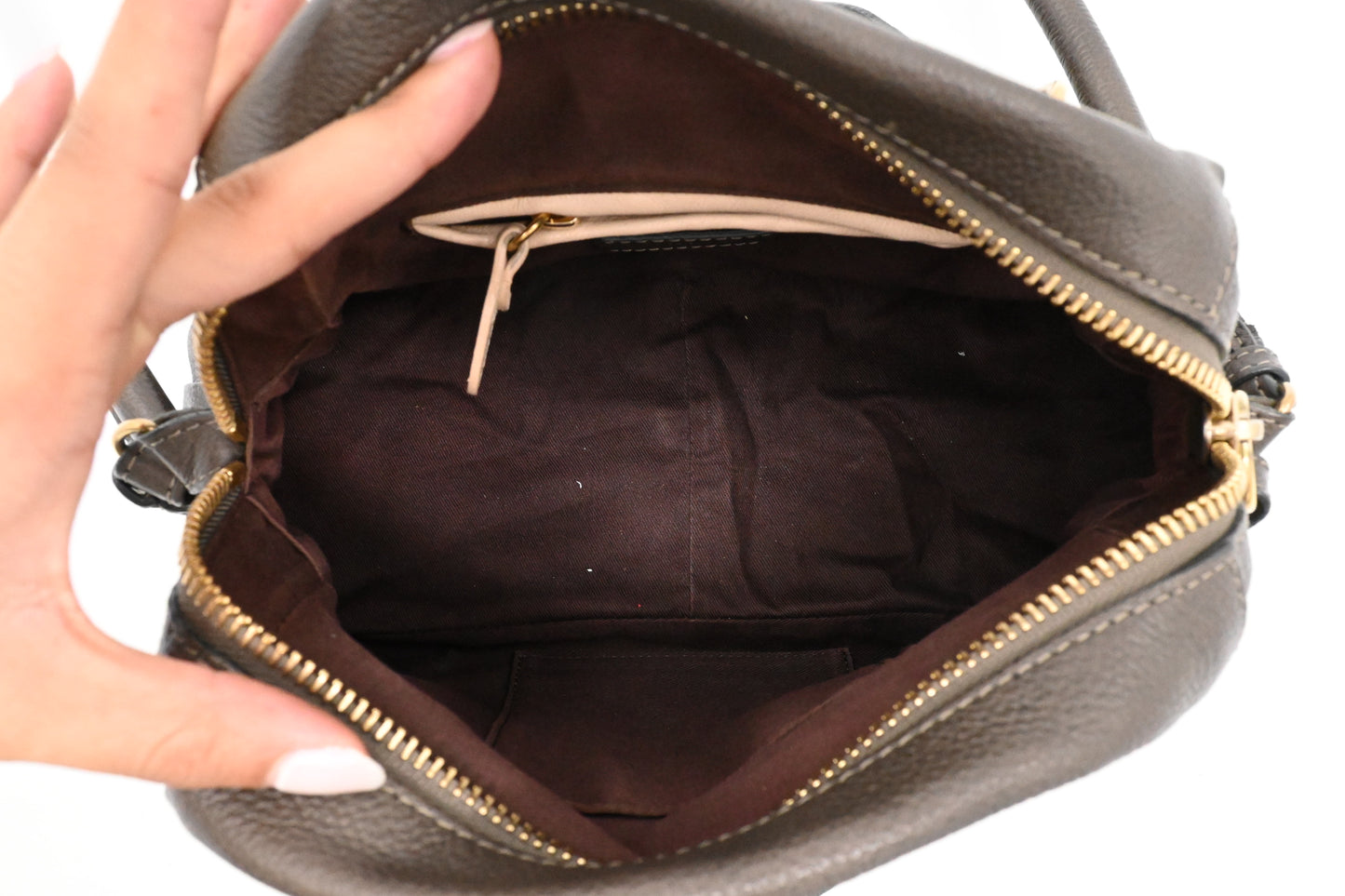 Chloe Small Paraty in Dark Brown Leather