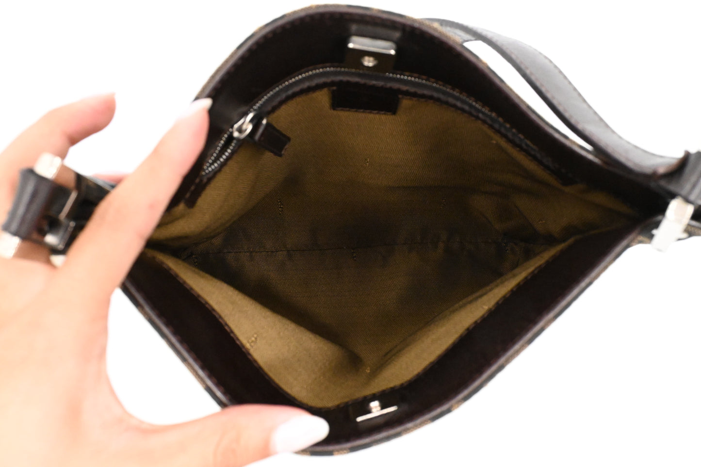 Fendi Shoulder Bag in Zucca Canvas