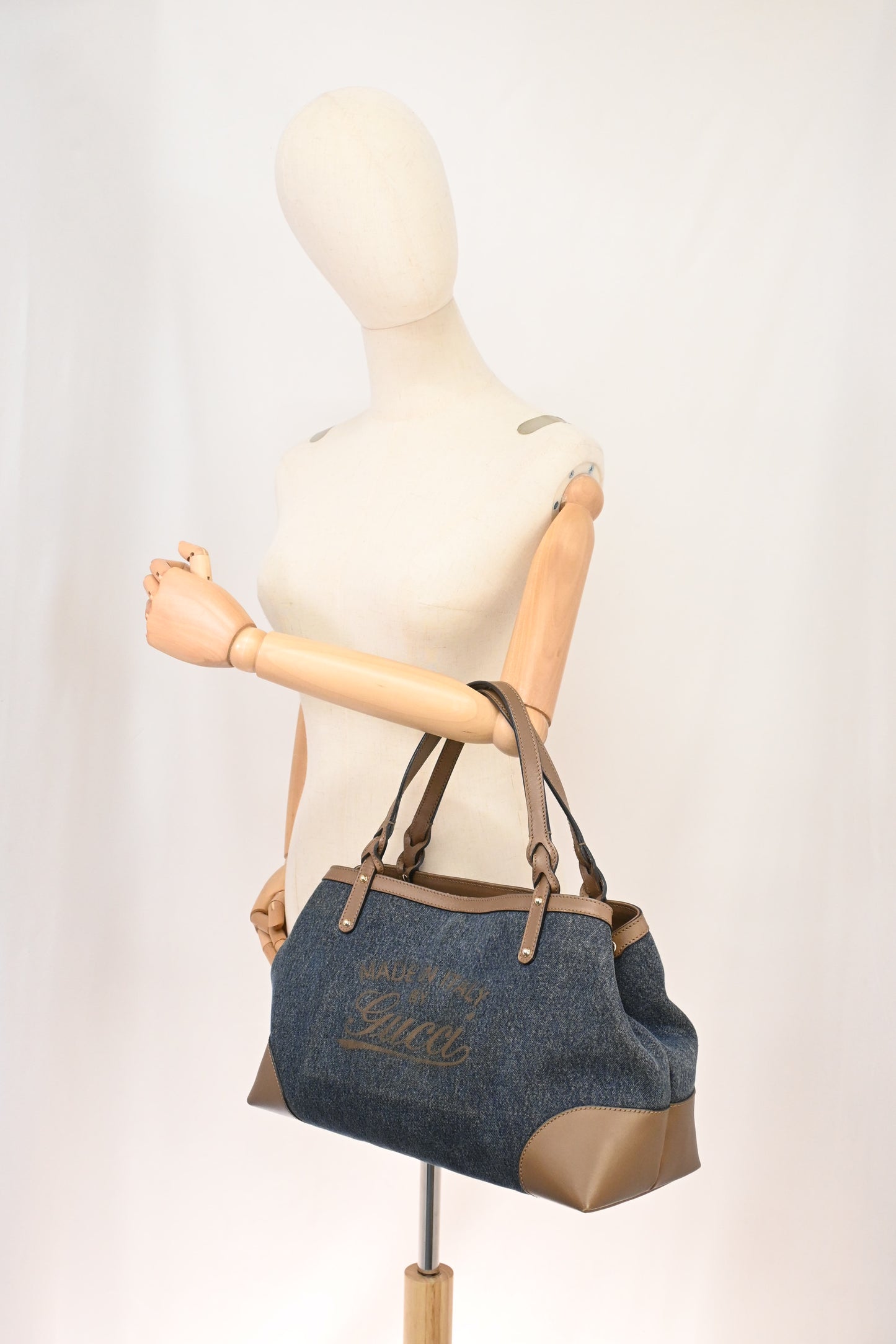Gucci Tote in Blue Denim Canvas