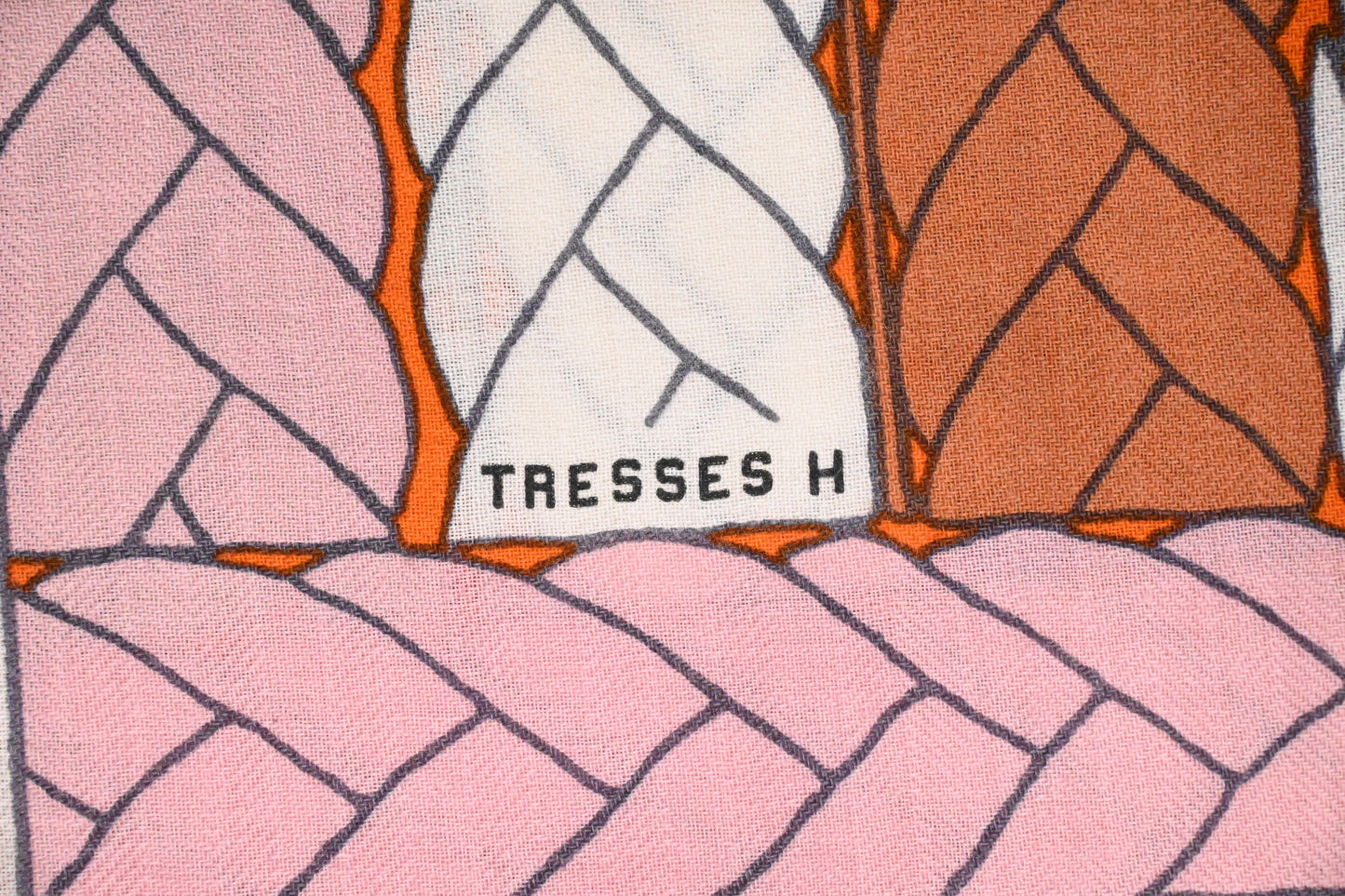 Hermes Carre 140 "Tresses H" in Cashmere and Silk