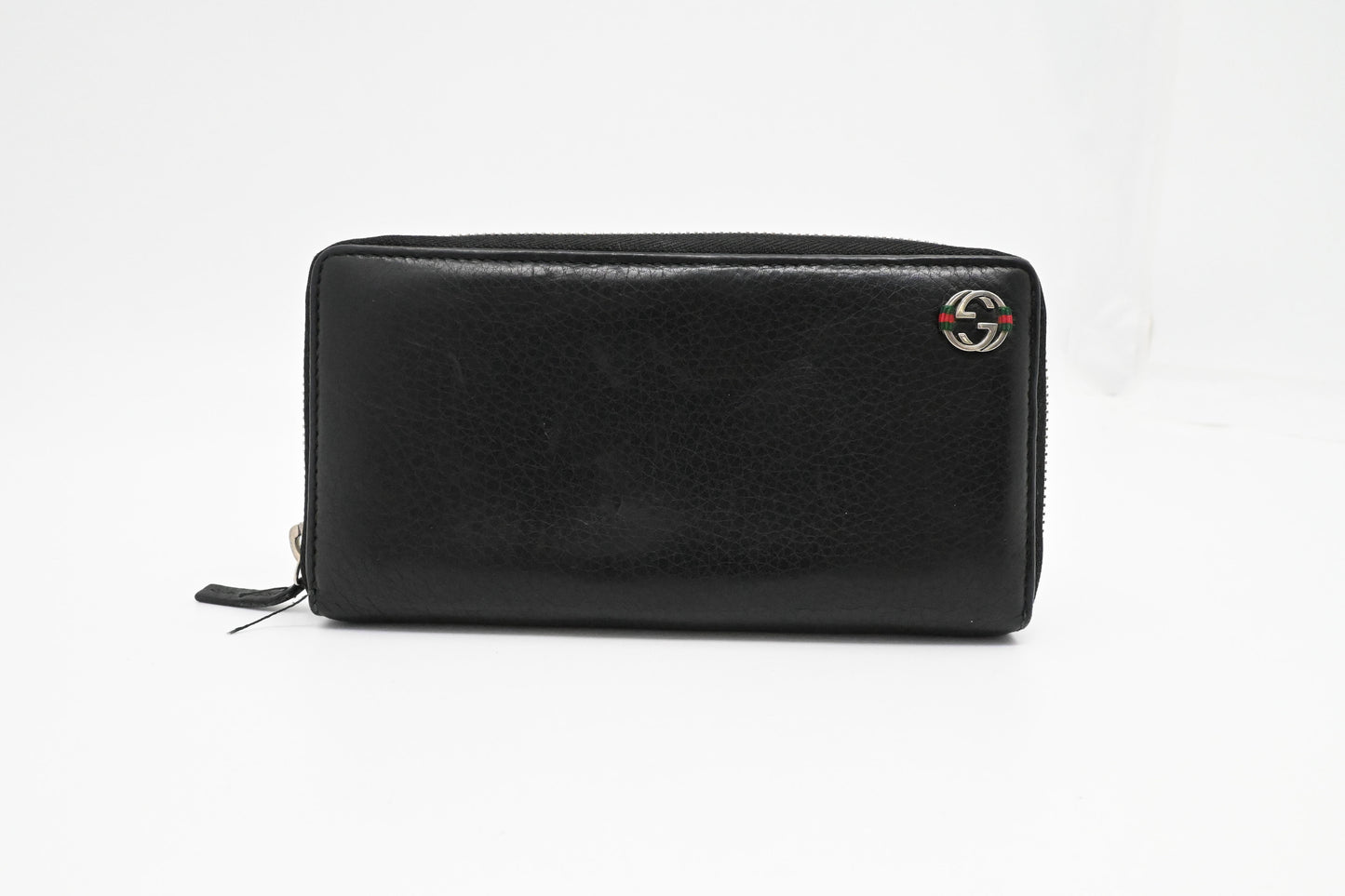 Gucci Long Zippy Wallet in Black Leather