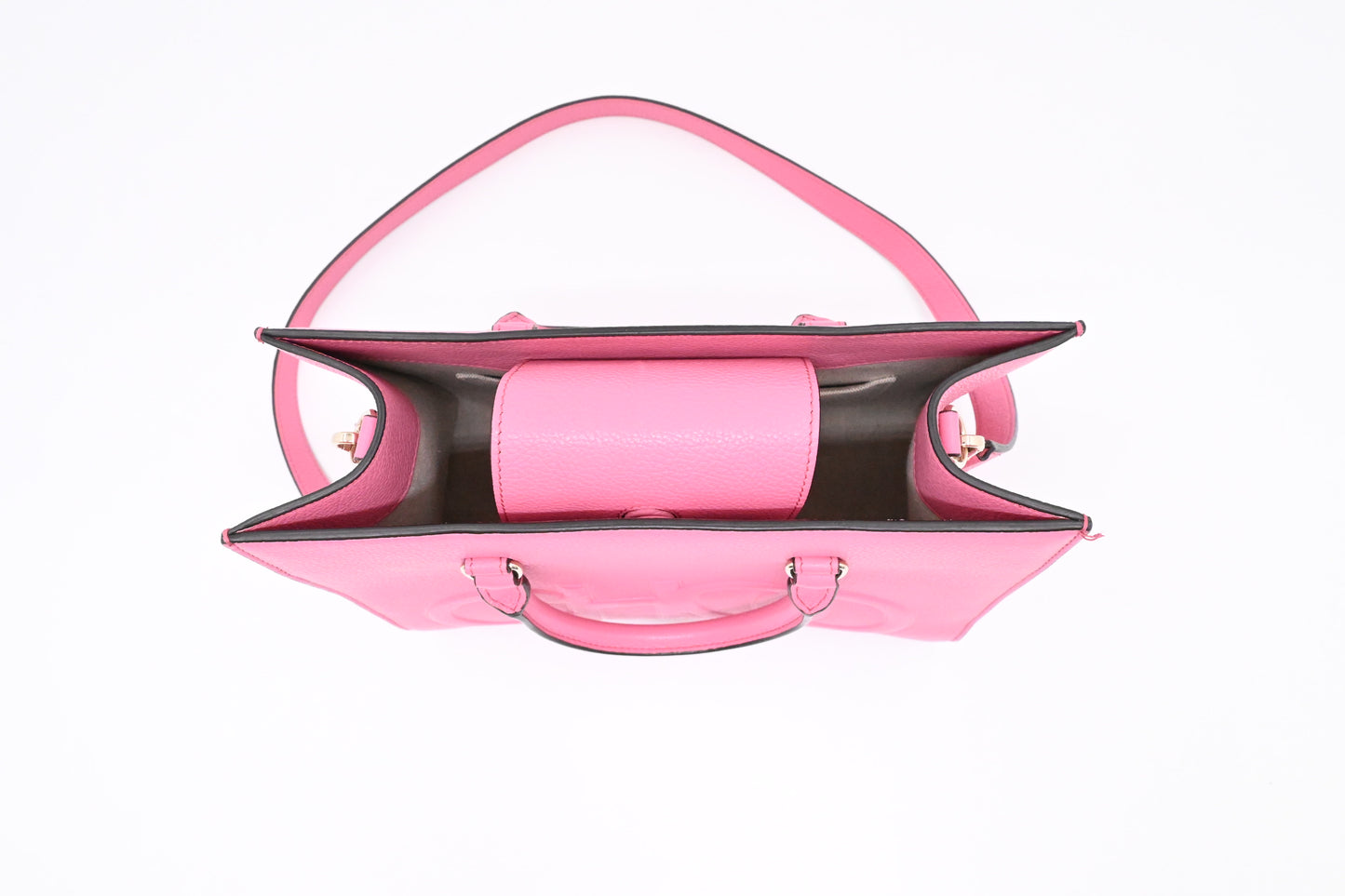 Jimmy Choo Small Book Tote in Pink Leather