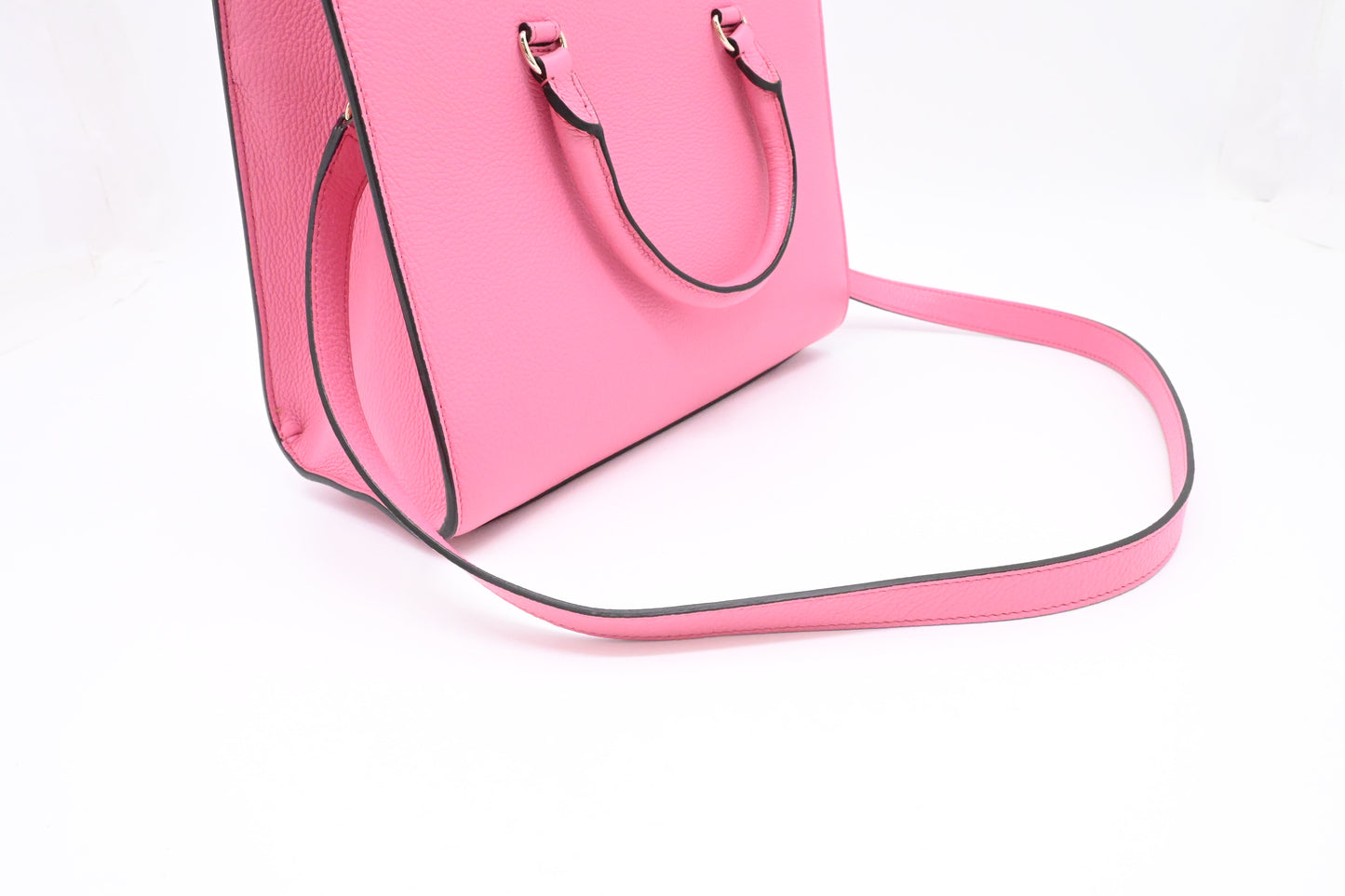 Jimmy Choo Small Book Tote in Pink Leather