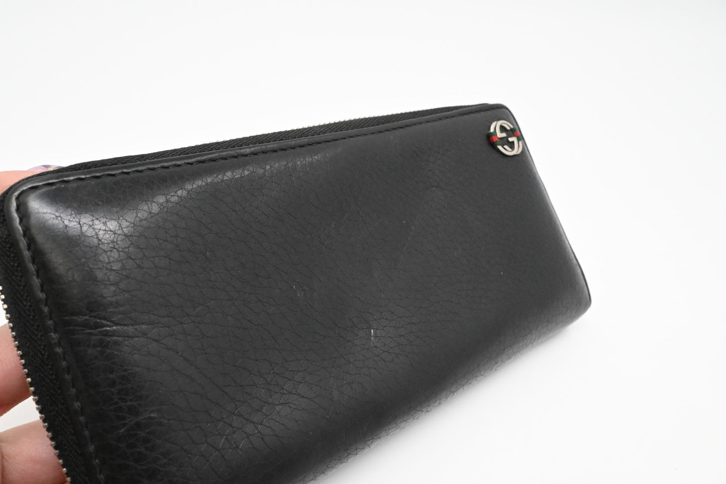 Gucci Long Zippy Wallet in Black Leather