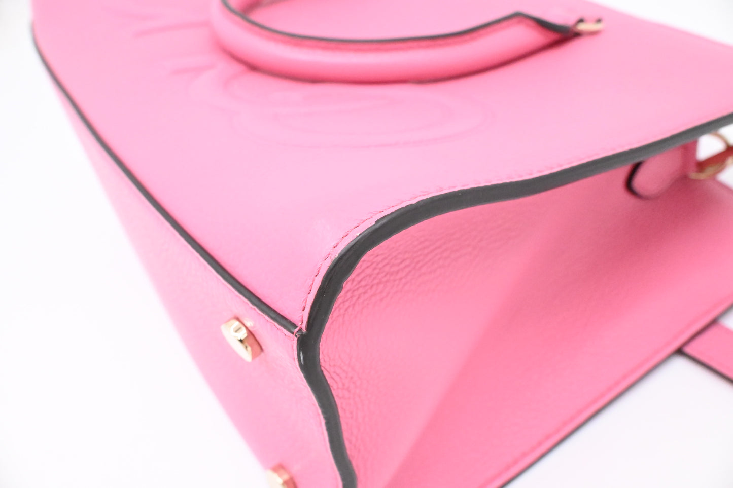 Jimmy Choo Small Book Tote in Pink Leather