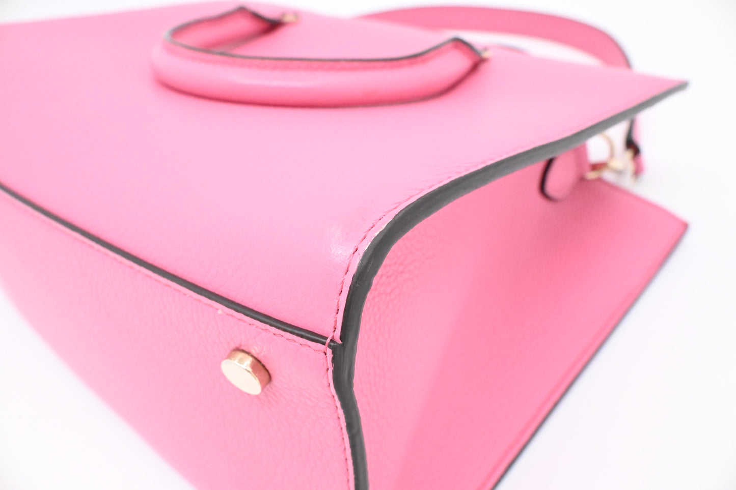 Jimmy Choo Small Book Tote in Pink Leather