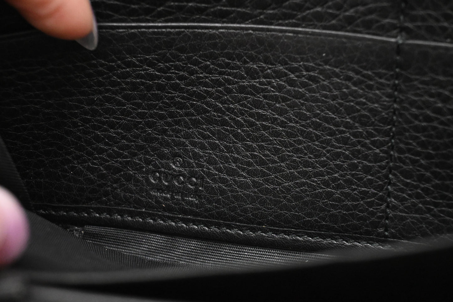 Gucci Long Zippy Wallet in Black Leather