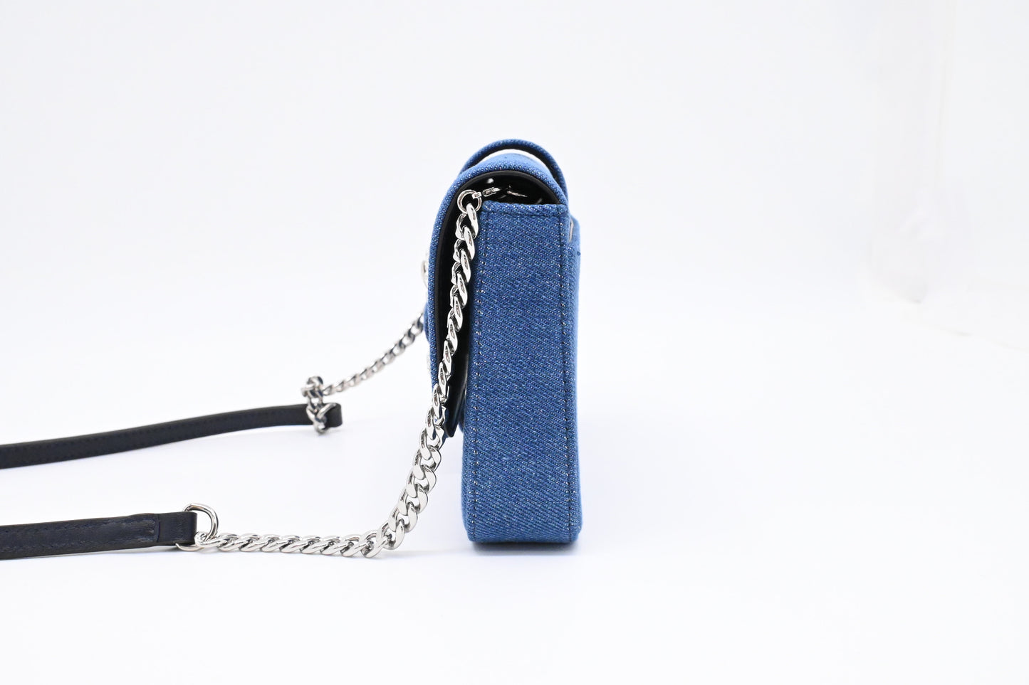 Jimmy Choo Cheri Shoulder Bag in Blue Denim
