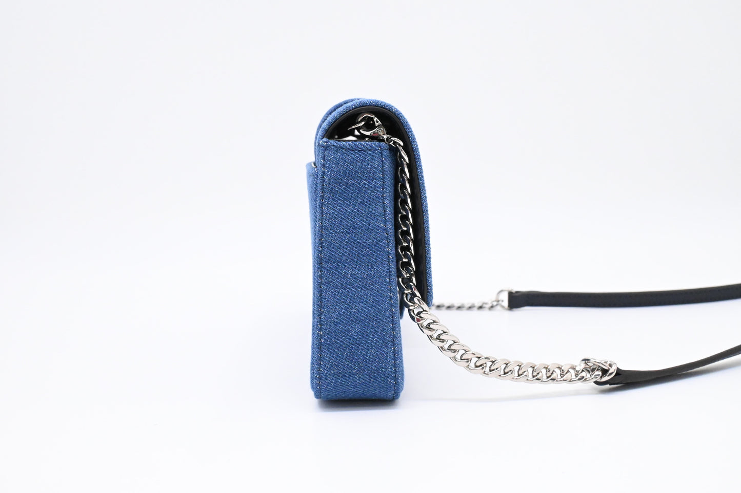 Jimmy Choo Cheri Shoulder Bag in Blue Denim