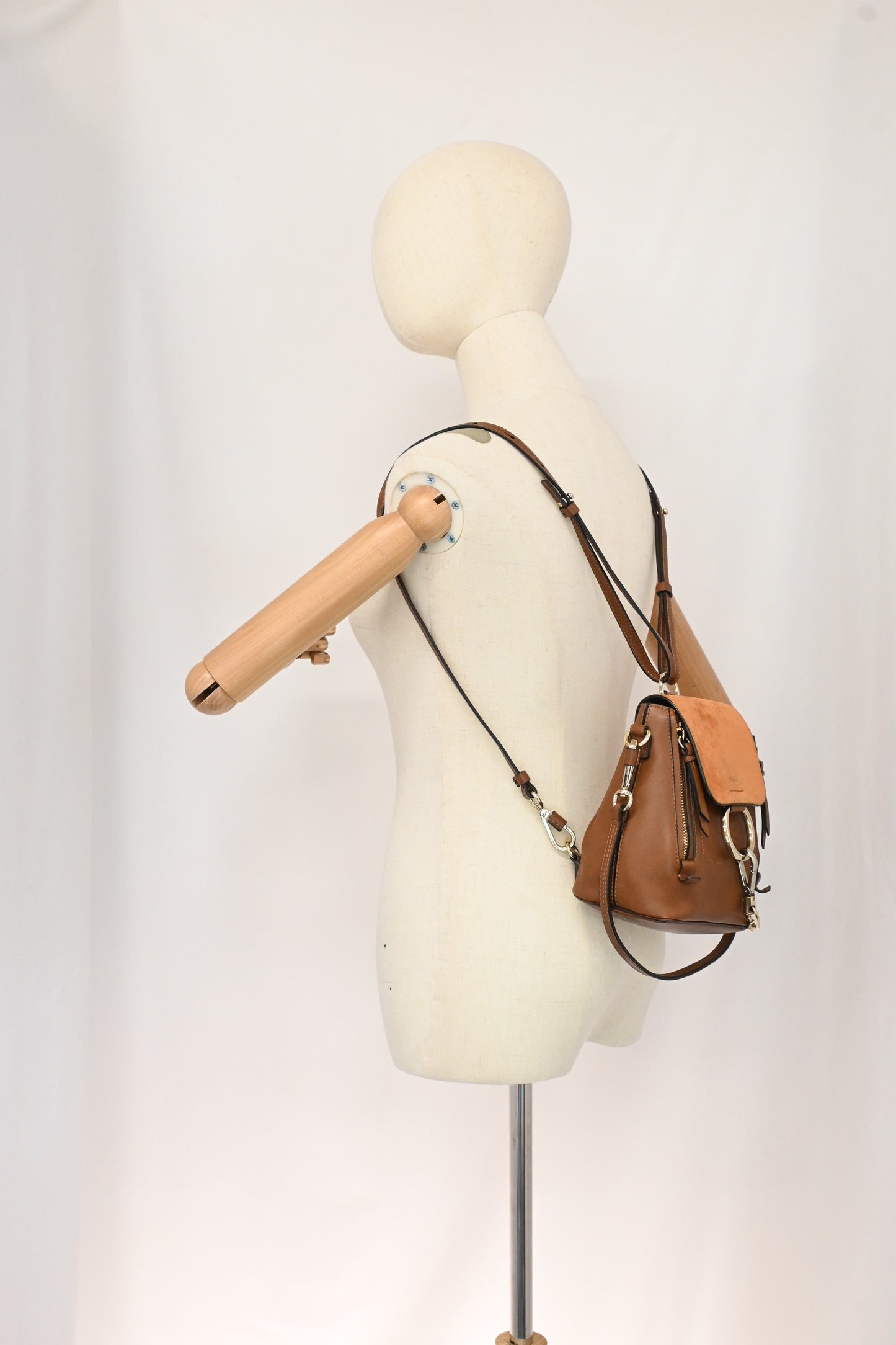 Chloe Faye Backpack in Brown Leather