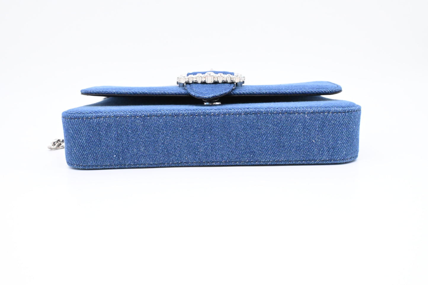 Jimmy Choo Cheri Shoulder Bag in Blue Denim