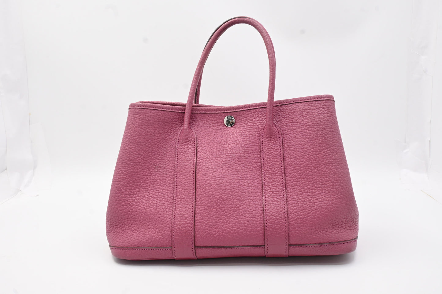 Hermes Garden Party TPM in Pink Leather