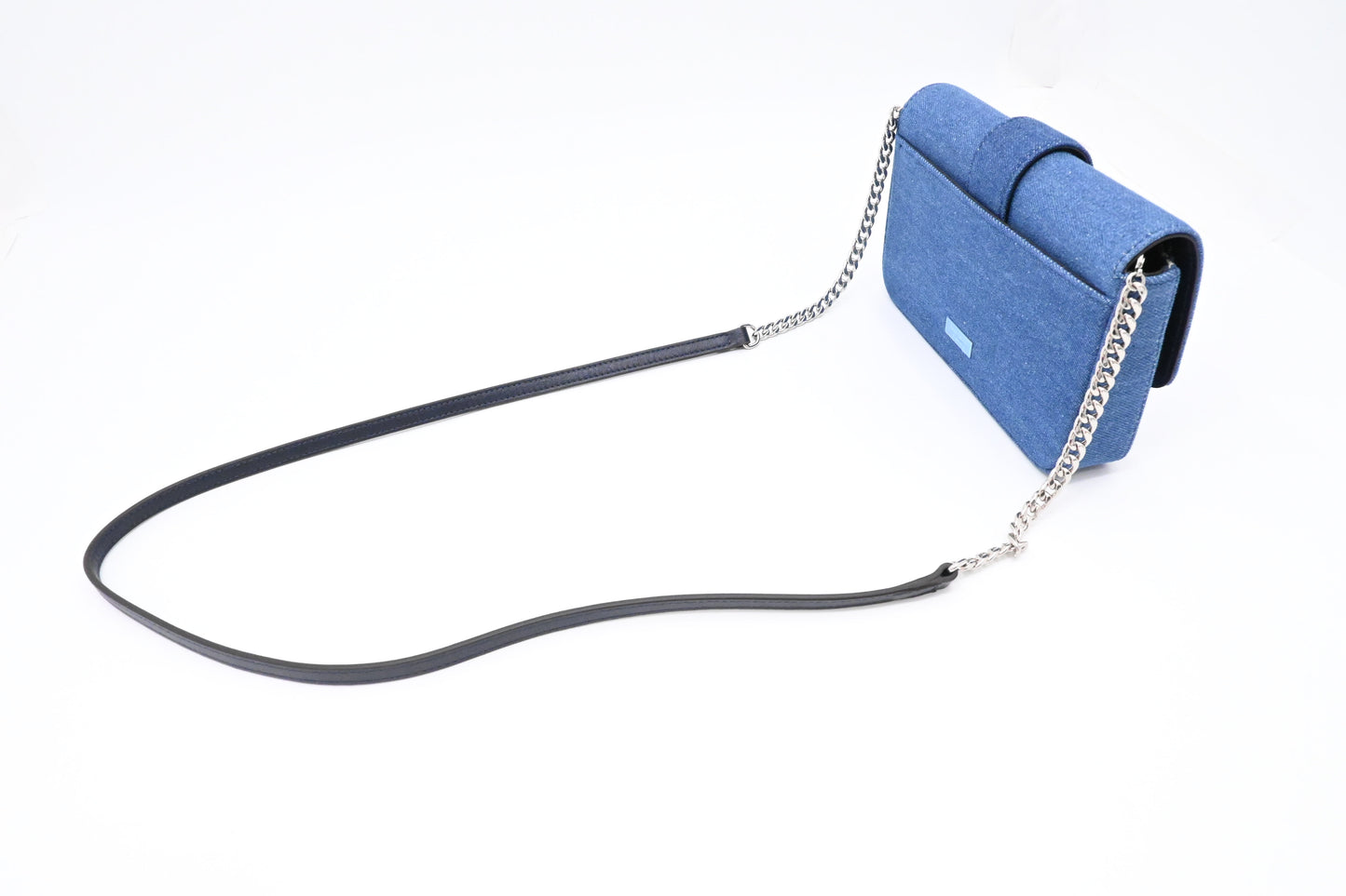 Jimmy Choo Cheri Shoulder Bag in Blue Denim