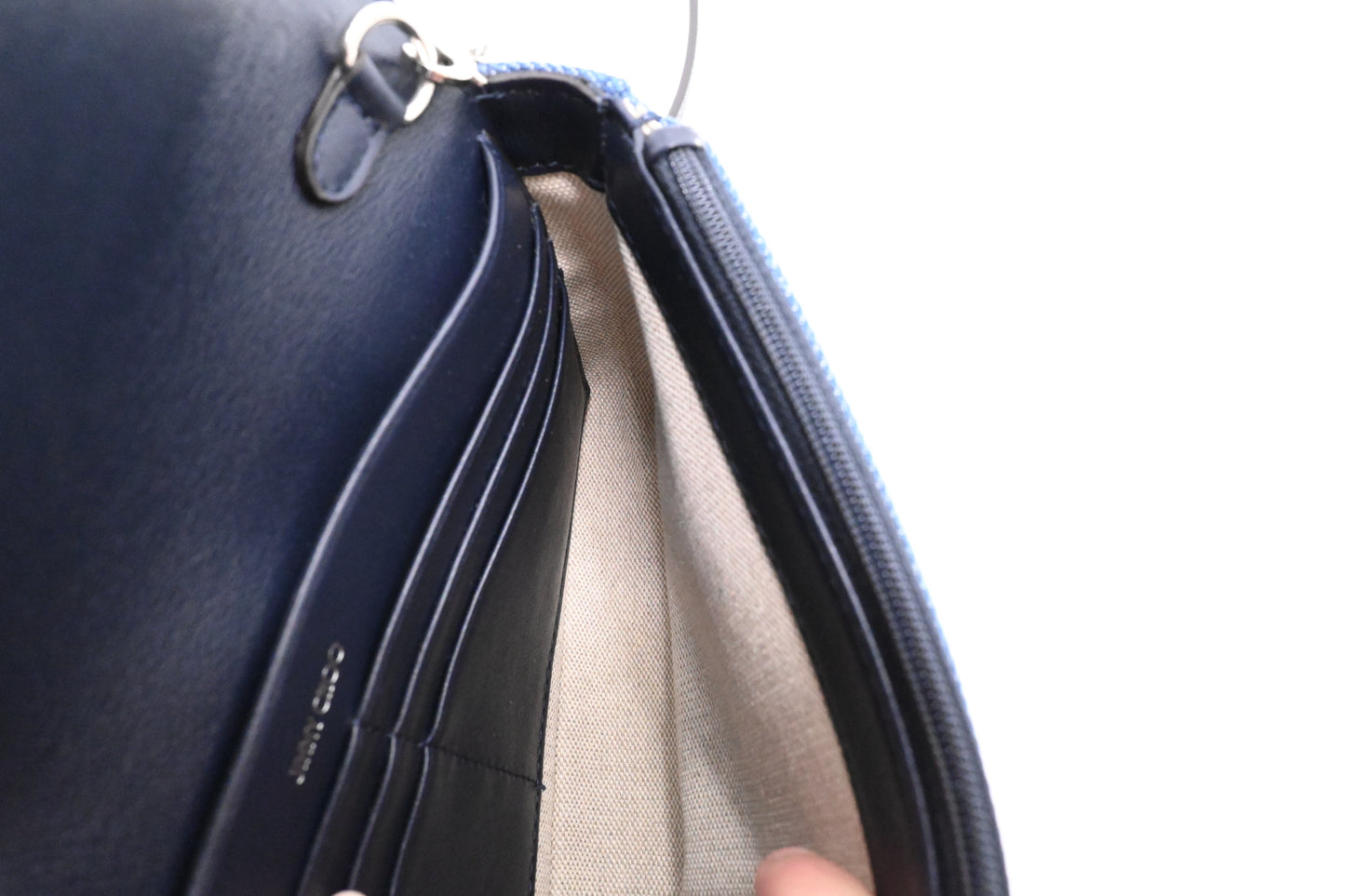 Jimmy Choo Cheri Shoulder Bag in Blue Denim