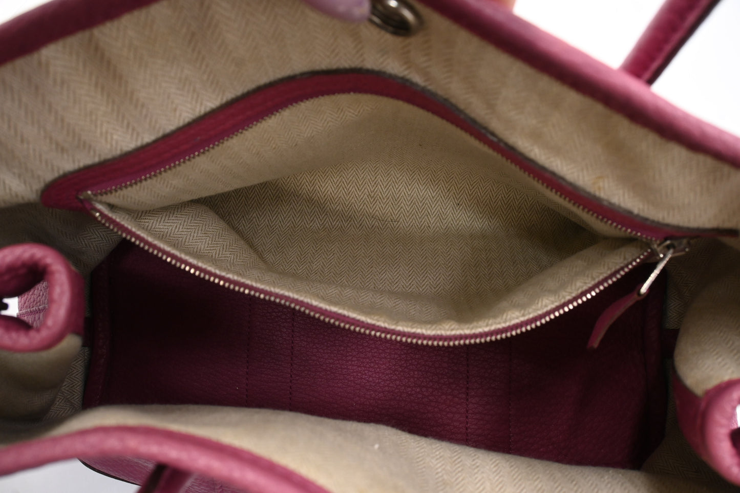 Hermes Garden Party TPM in Pink Leather