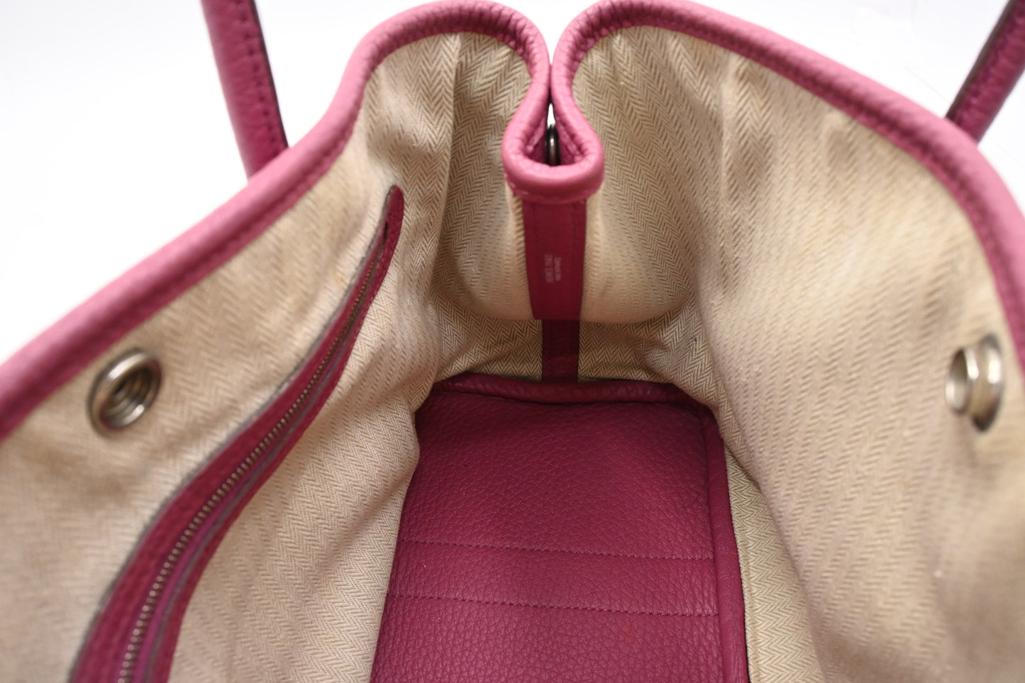 Hermes Garden Party TPM in Pink Leather