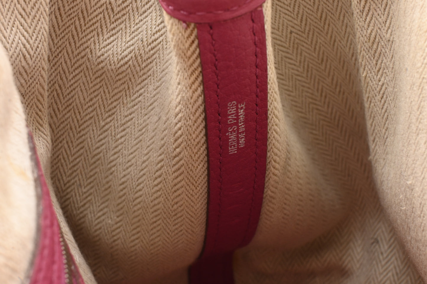 Hermes Garden Party TPM in Pink Leather