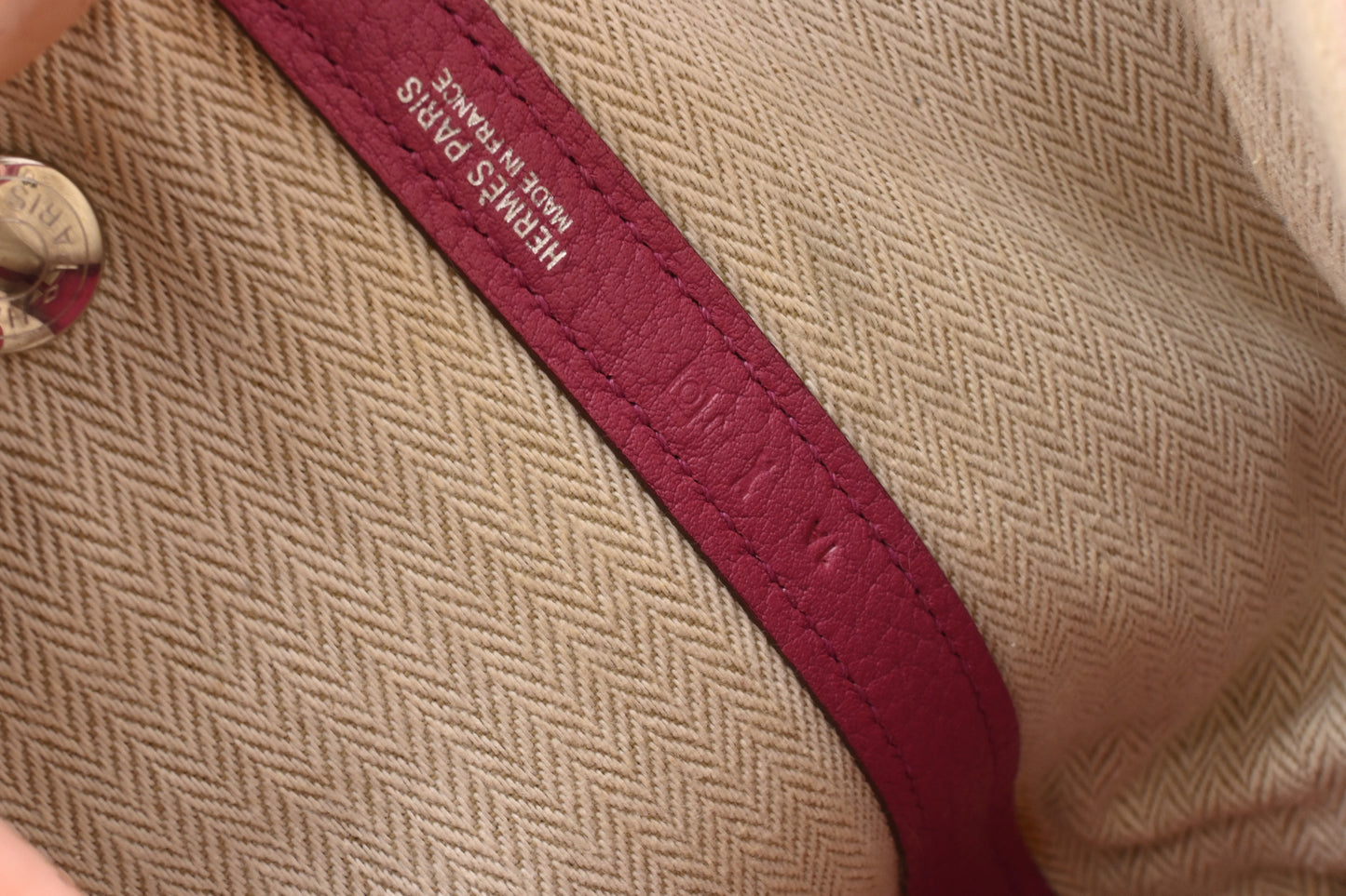 Hermes Garden Party TPM in Pink Leather