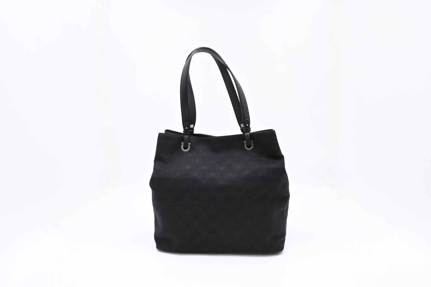 Ferragamo Tote in Black Canvas