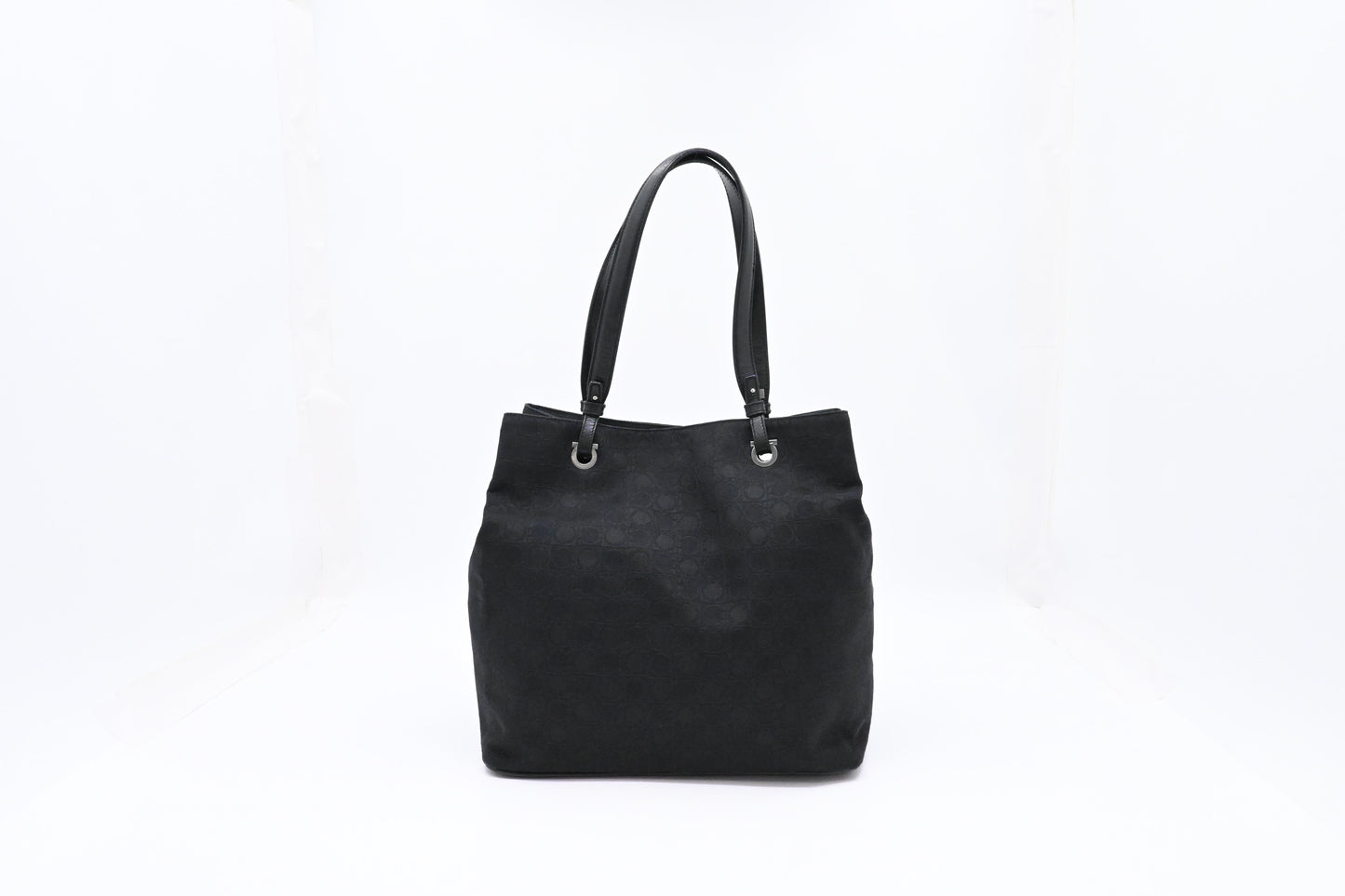 Ferragamo Tote in Black Canvas