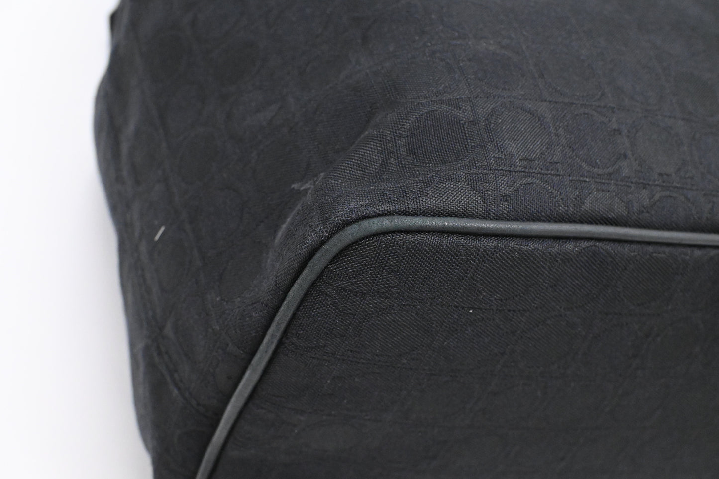 Ferragamo Tote in Black Canvas