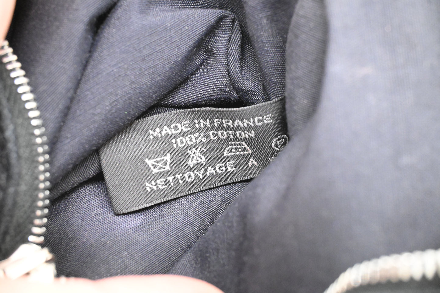 Hermes Small Bolide Pouch in Black Canvas