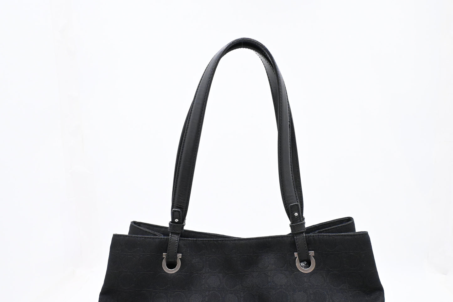 Ferragamo Tote in Black Canvas