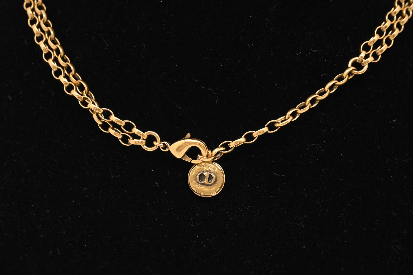 Dior "J'Adore 8" Bee Double Chain Necklace