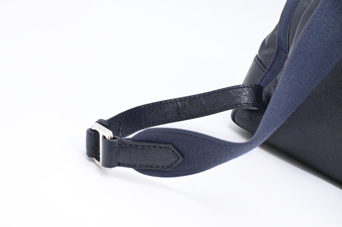 Balenciaga Explorer Backpack in Dark Blue Leather