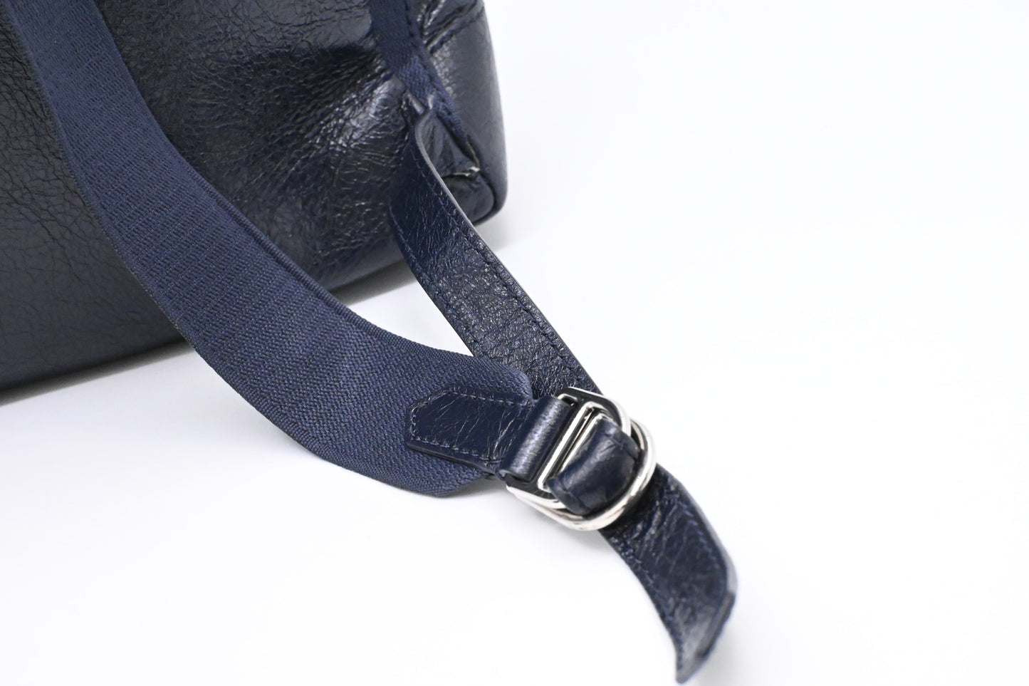 Balenciaga Explorer Backpack in Dark Blue Leather