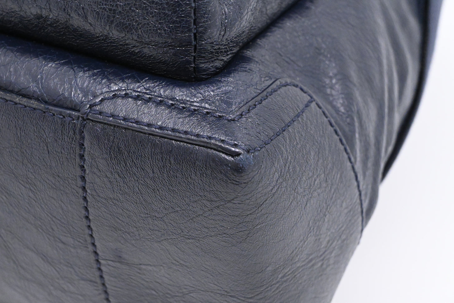 Balenciaga Explorer Backpack in Dark Blue Leather