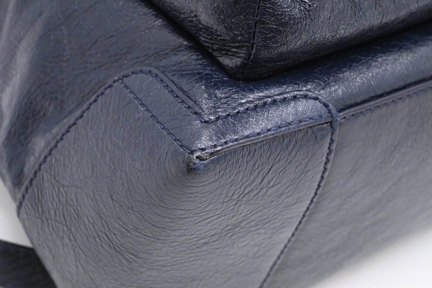 Balenciaga Explorer Backpack in Dark Blue Leather