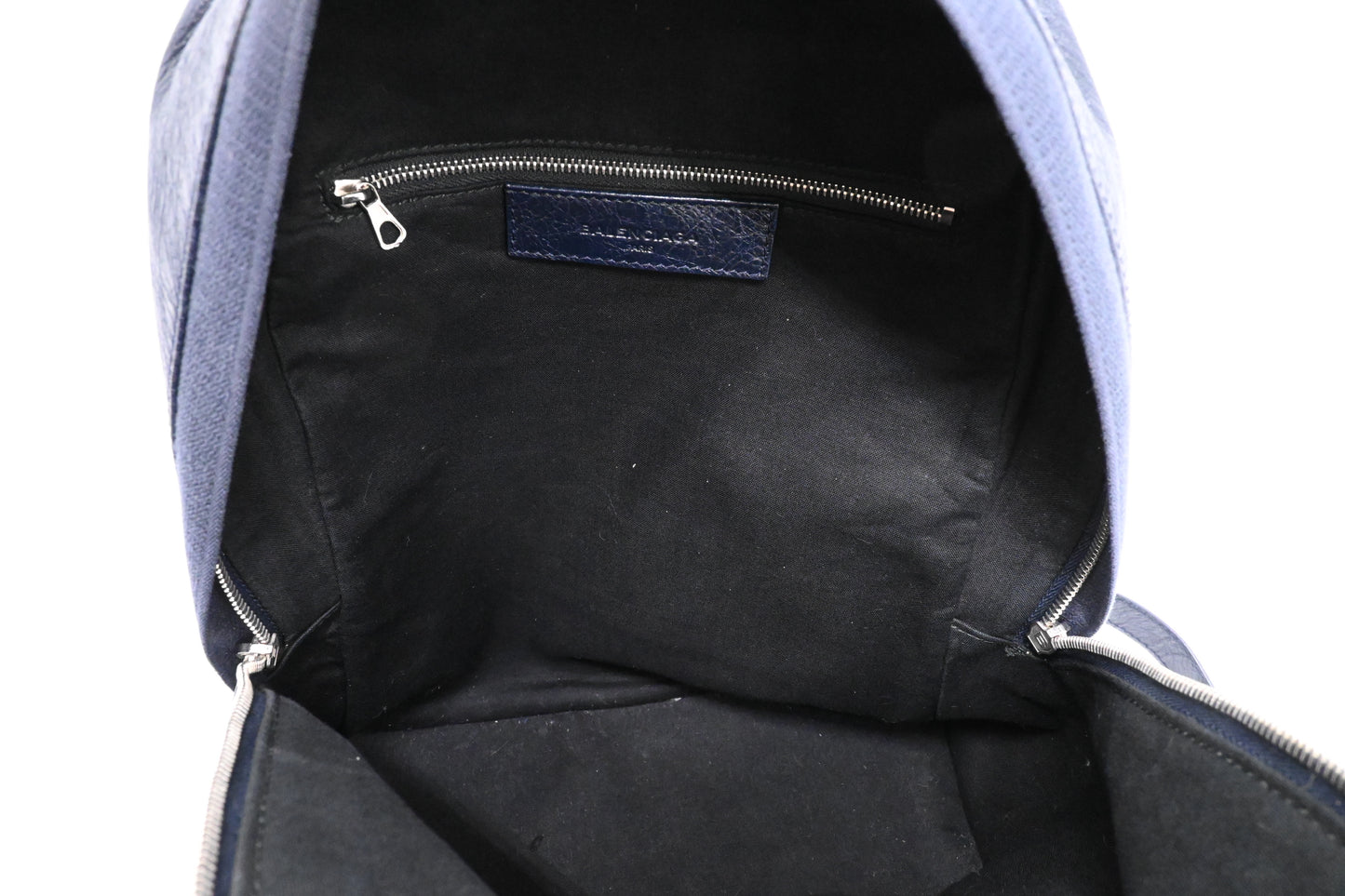 Balenciaga Explorer Backpack in Dark Blue Leather
